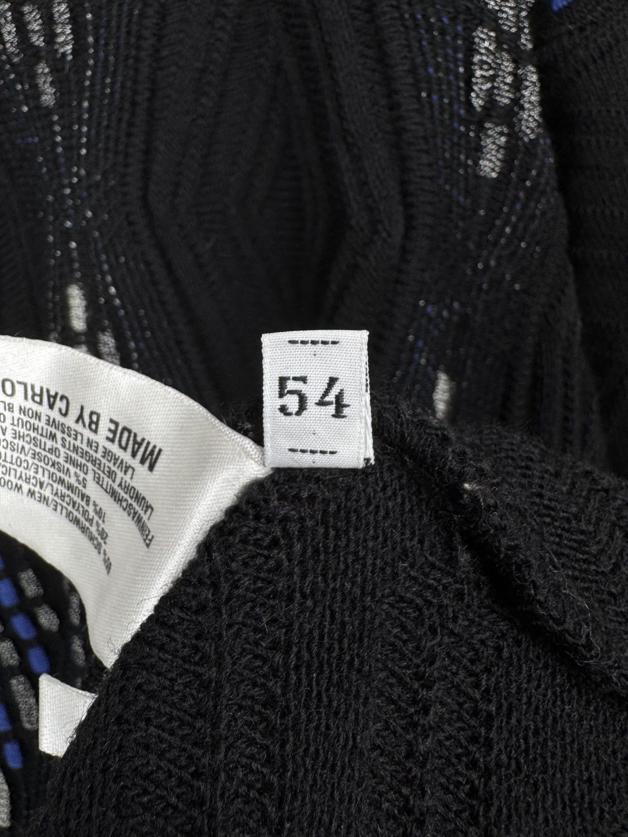 Carlo Colucci Carlo Colucci black cable knitted wool sweater size 54 Size US L / EU 52-54 / 3 - 10 Thumbnail