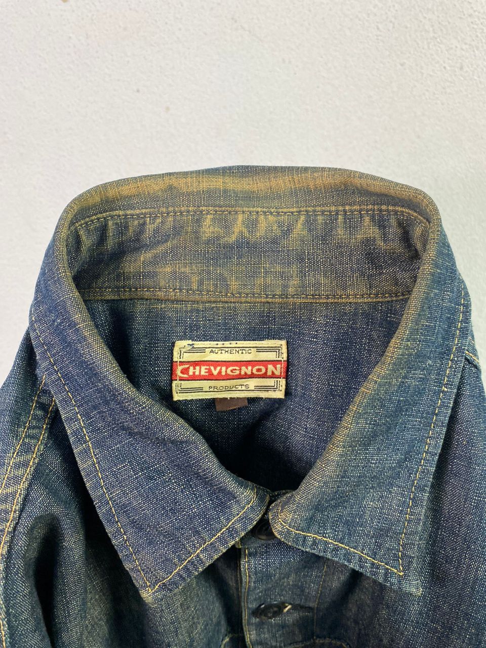 Chevignon × Vintage Chevignon Denim Shirt Single Pocket Size US M / EU 48-50 / 2 - 5 Thumbnail