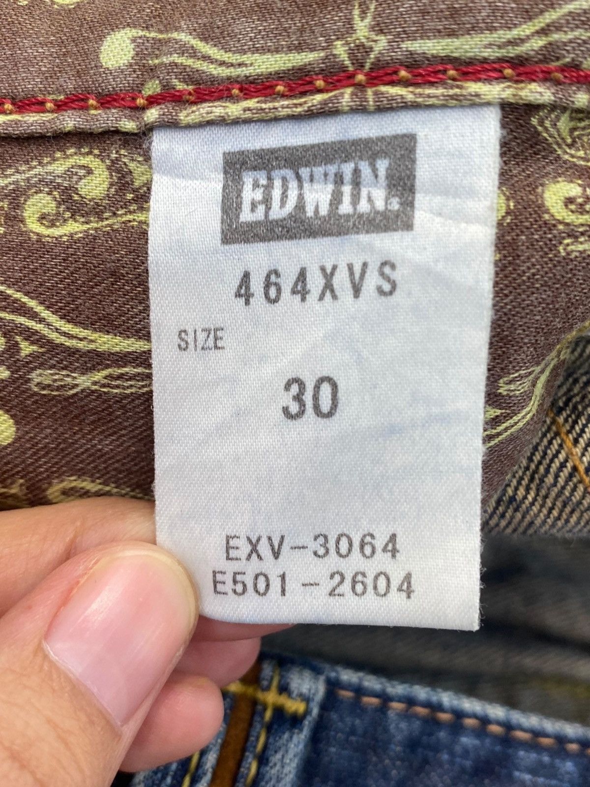Edwin Edwin Whiskers Faded Wash Style Ripped Jeans Size US 30 / EU 46 - 11 Thumbnail