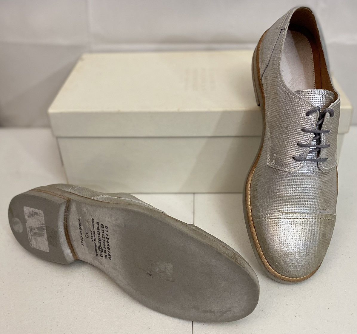 Maison Margiela Maison Margiela 22 🇮🇹 Silver treated TinMan Captoe 7 US New Size US 7 / EU 40 - 15 Thumbnail