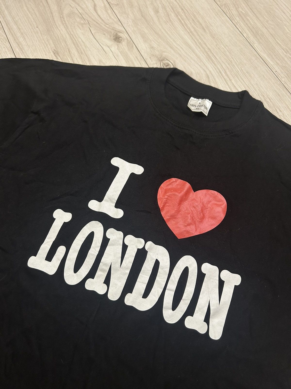 Band Tees × Hysteric Glamour × Vintage Vintage Raf Simons Style I Love London Boxy Fit Tee Size US L / EU 52-54 / 3 - 3 Thumbnail