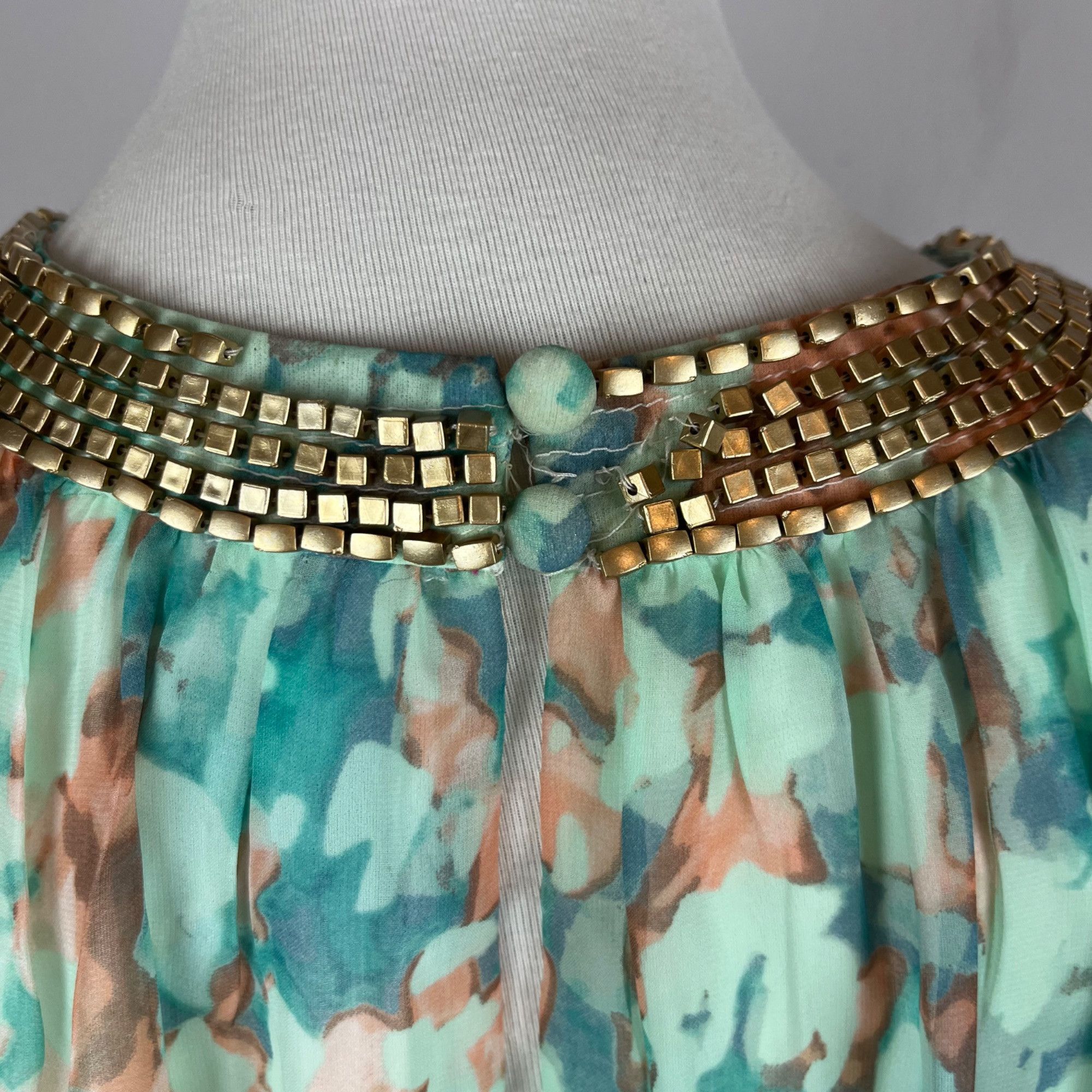 Vince Camuto Vince Camuto Water Color Beaded Neck Swing dress Womens size Size XL / US 12-14 / IT 48-50 - 5 Thumbnail