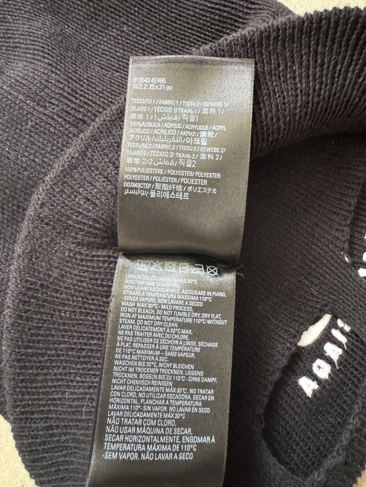 Balenciaga BALENCIAGA LOOP LOGO MASK BEANIE Size ONE SIZE - 3 Thumbnail
