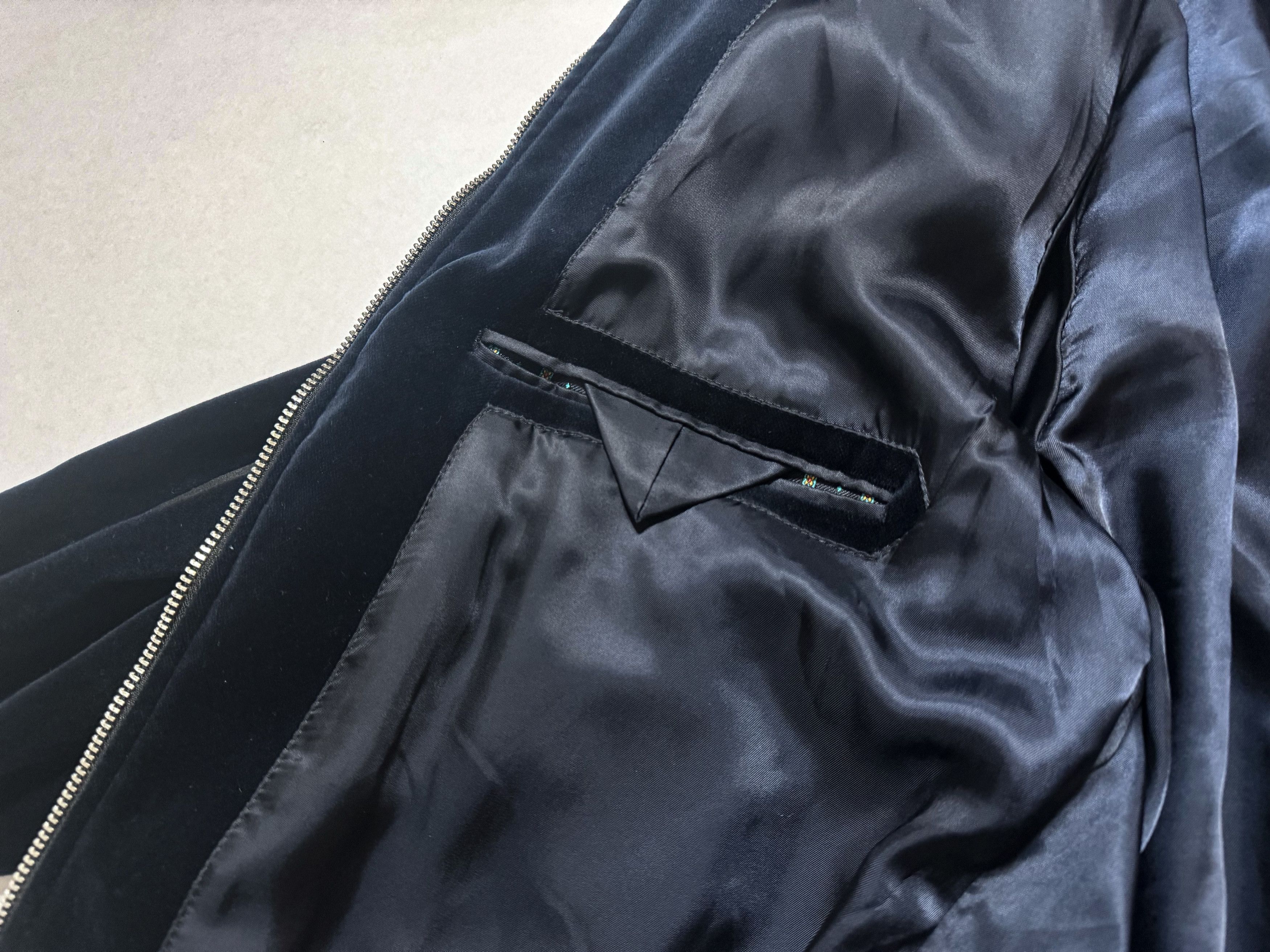 J.Crew NWOT J.Crew Ludlow Navy Velvet Bomber with Tuxedo Stripes Size US S / EU 44-46 / 1 - 7 Thumbnail
