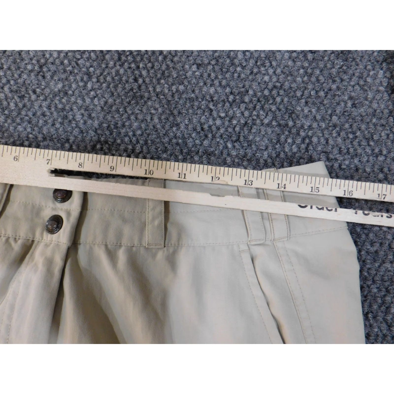 ExOfficio ExOfficio Pants Women 6 Beige Casual Zip Pockets Chino Straight Inseam 30 in Nature American Vintage No (Good Condition) Size 30" / US 8 / IT 44 - 4 Thumbnail