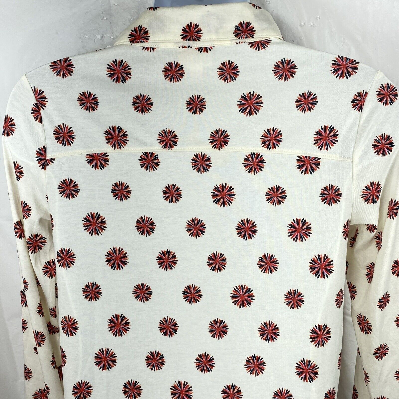 Other LuLaRoe Valentina Small White Fireworks Button Down Shirt Size S / US 4 / IT 40 - 8 Thumbnail