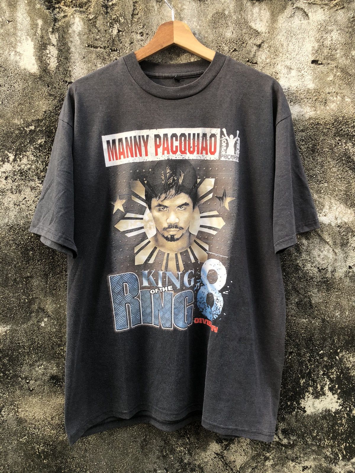 Other 2000s Vintage Manny Pacquiao "King Of The Ring" Tee Boxing Size US L / EU 52-54 / 3 - 1 Thumbnail
