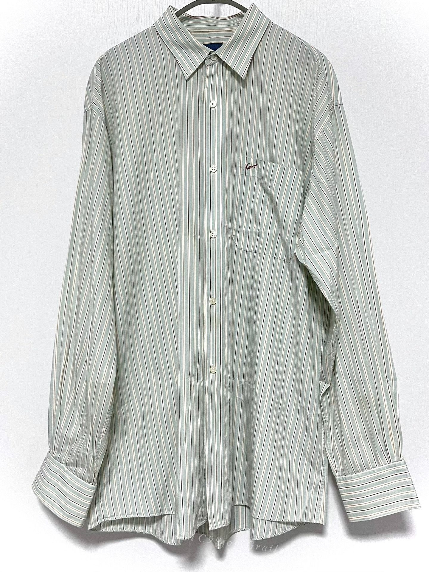 Kenzo Kenzo Oversized Striped Cotton Shirt Size US XL / EU 56 / 4 - 1 Thumbnail