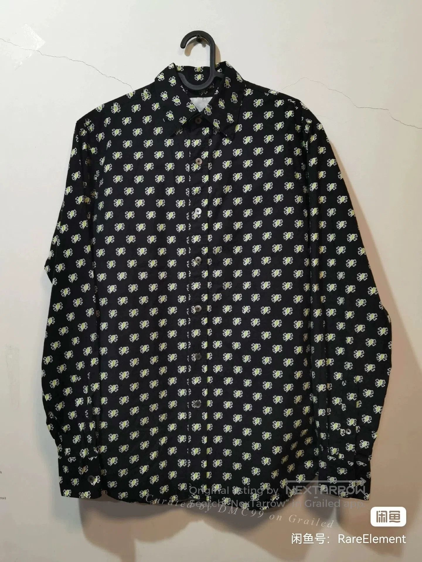Undercover Undercover 01SS Vintage Bone Lightning Shirt. Size US M / EU 48-50 / 2 - 1 Thumbnail