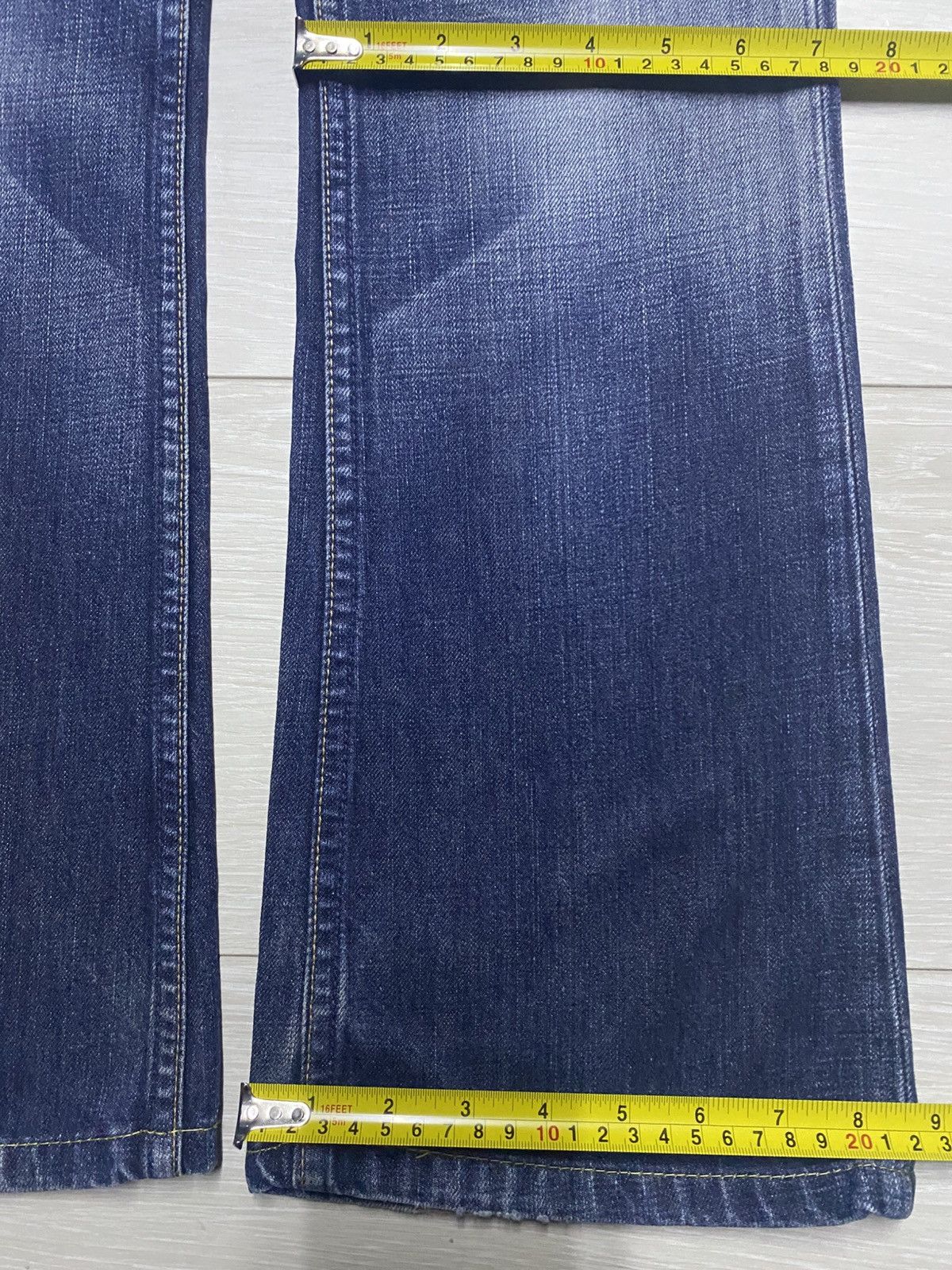 Levi's Vintage Levis Redloop Faded Wash Distressed Flare Jeans Size US 30 / EU 46 - 17 Thumbnail