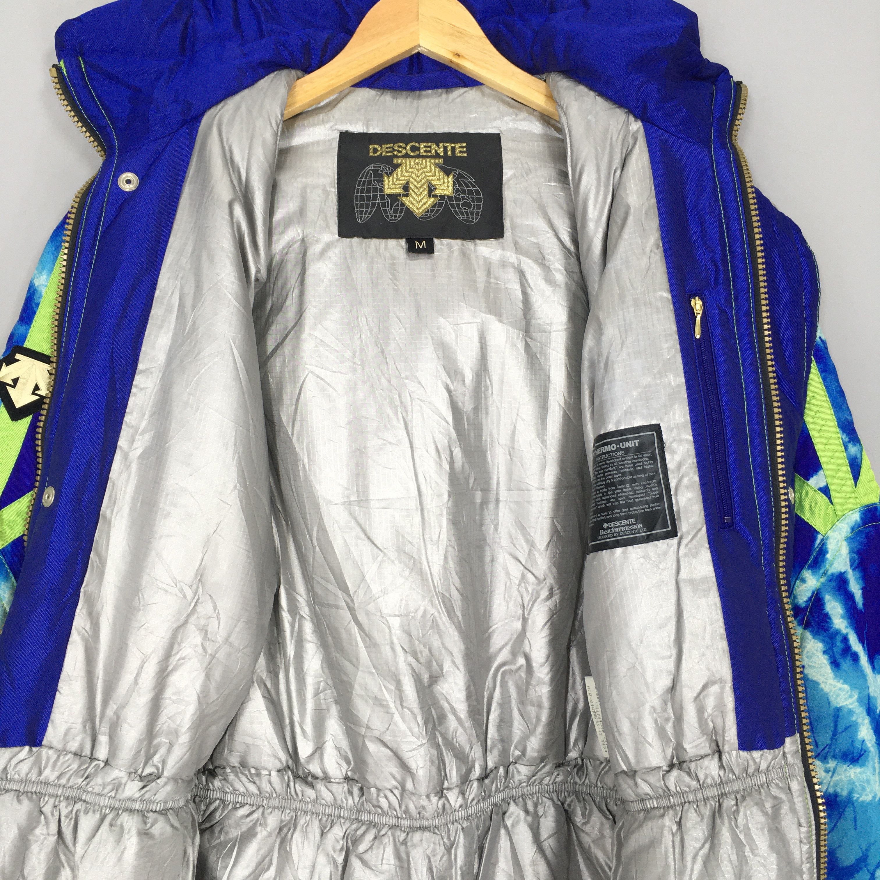 Descente × Japanese Brand Vintage 90s Descente Ski Wear Hoodie Parka Jacket Medium Size US M / EU 48-50 / 2 - 8 Thumbnail
