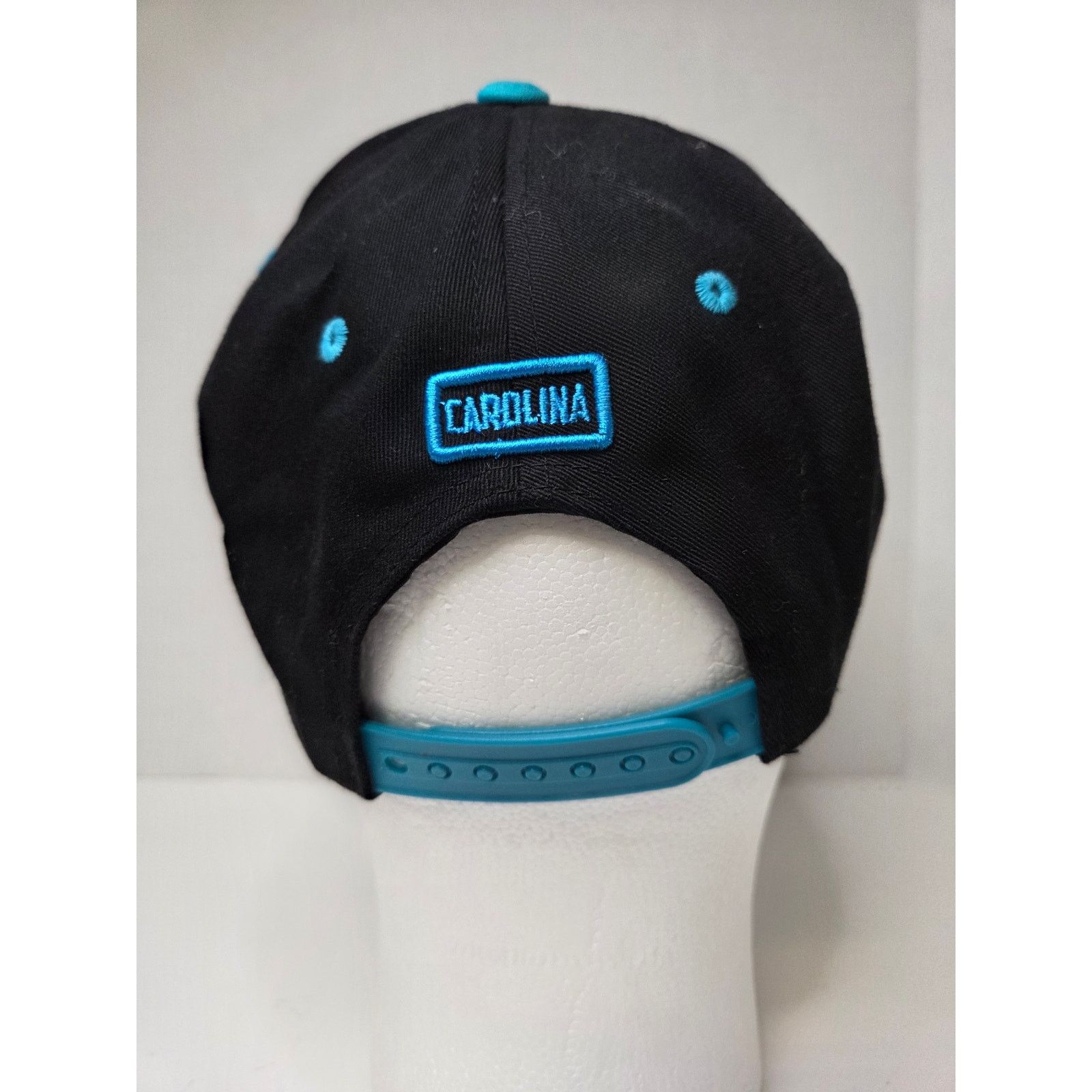 NFL M Fashions Carolina Snapback Hat Black Blue White Mens Cap Size ONE SIZE - 5 Thumbnail