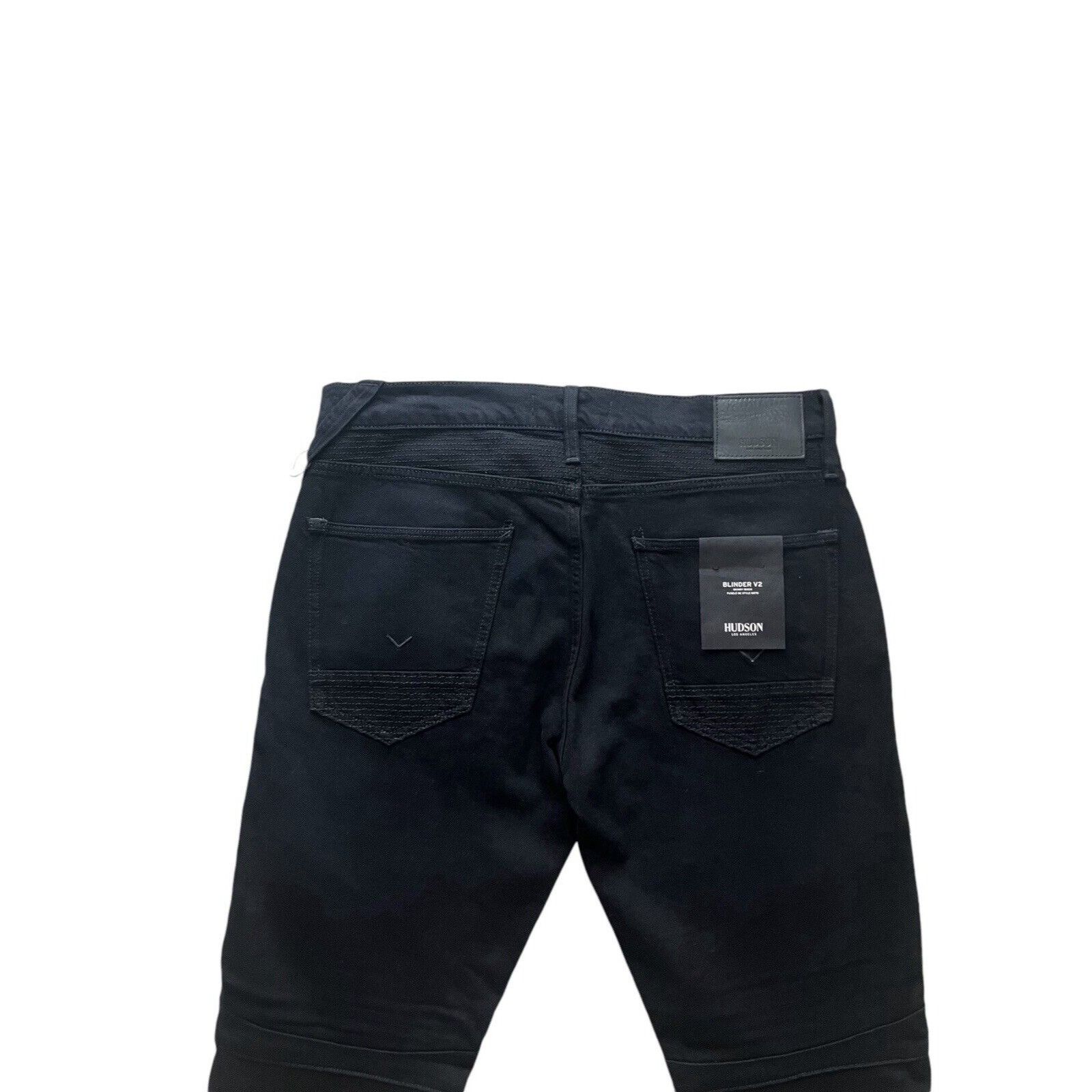 Hudson Hudson Jeans Skinny Biker Men's Denim Black $205 Size 33/32 Size US 33 - 4 Thumbnail