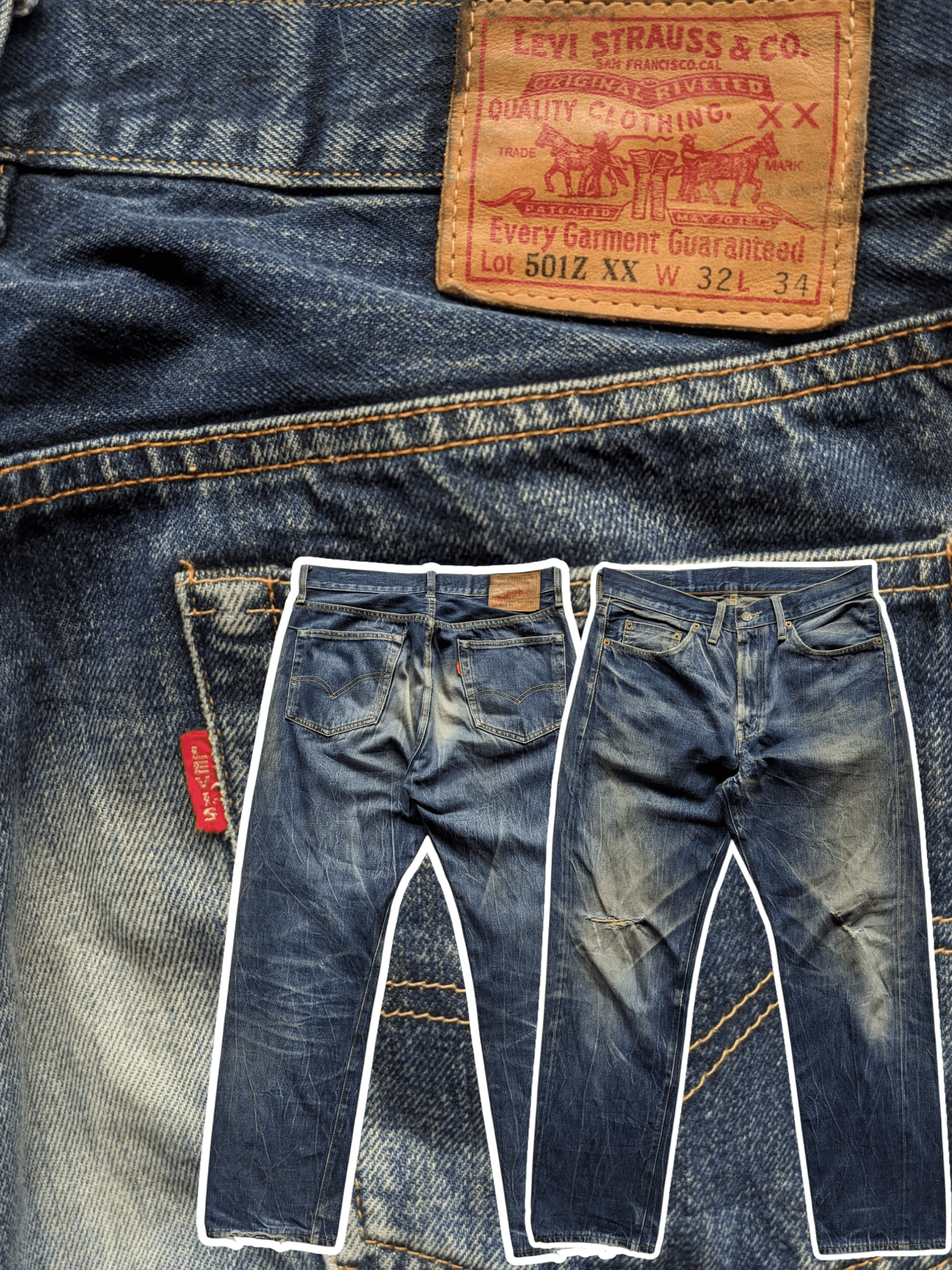 LVC × Levi's Vintage LVC Levi's BIG E 501z xx selvedge jeans Size US 32 / EU 48 - 1 Thumbnail