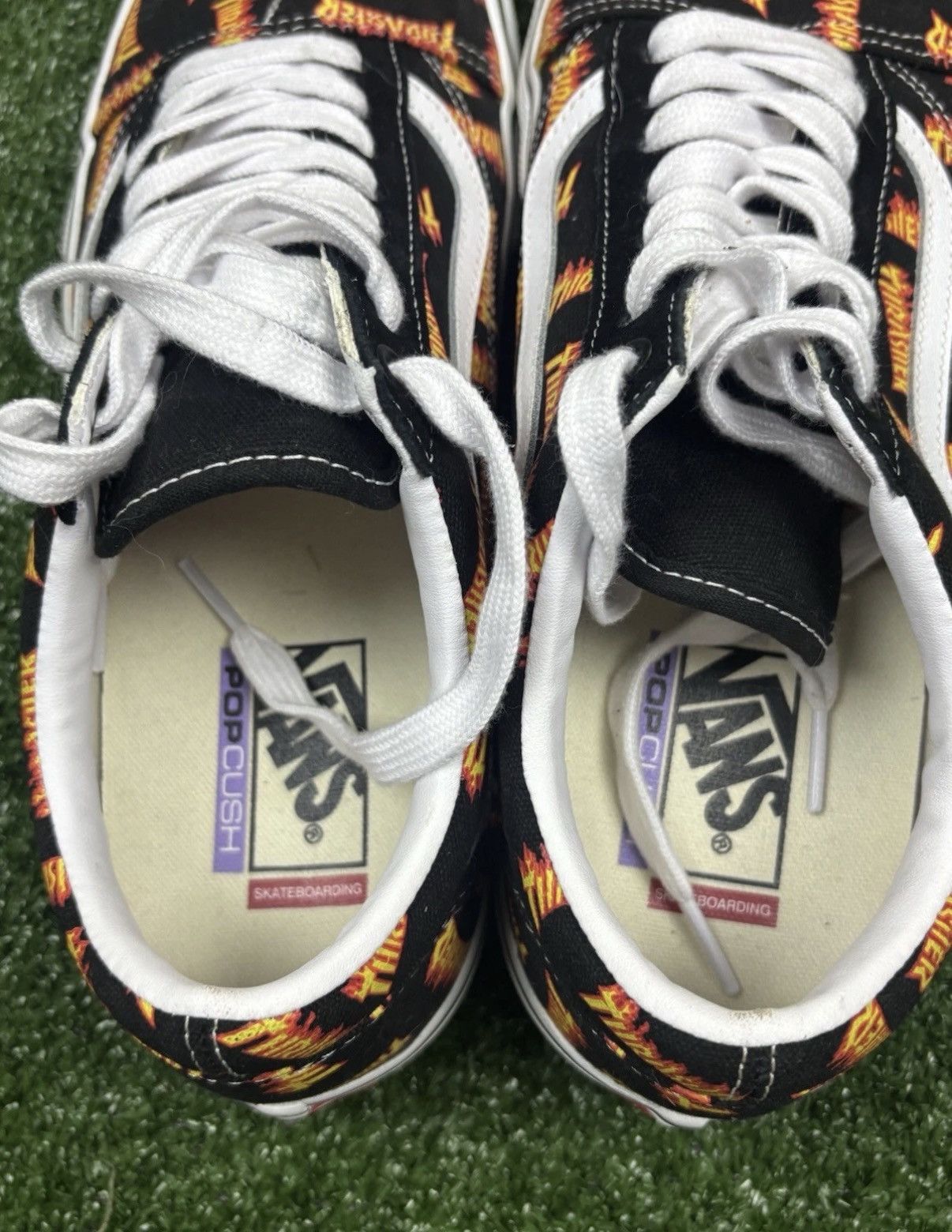 Thrasher Vans x Thrasher Men's Skate Old Skool Black 11 Size US 11 / EU 44 - 8 Thumbnail