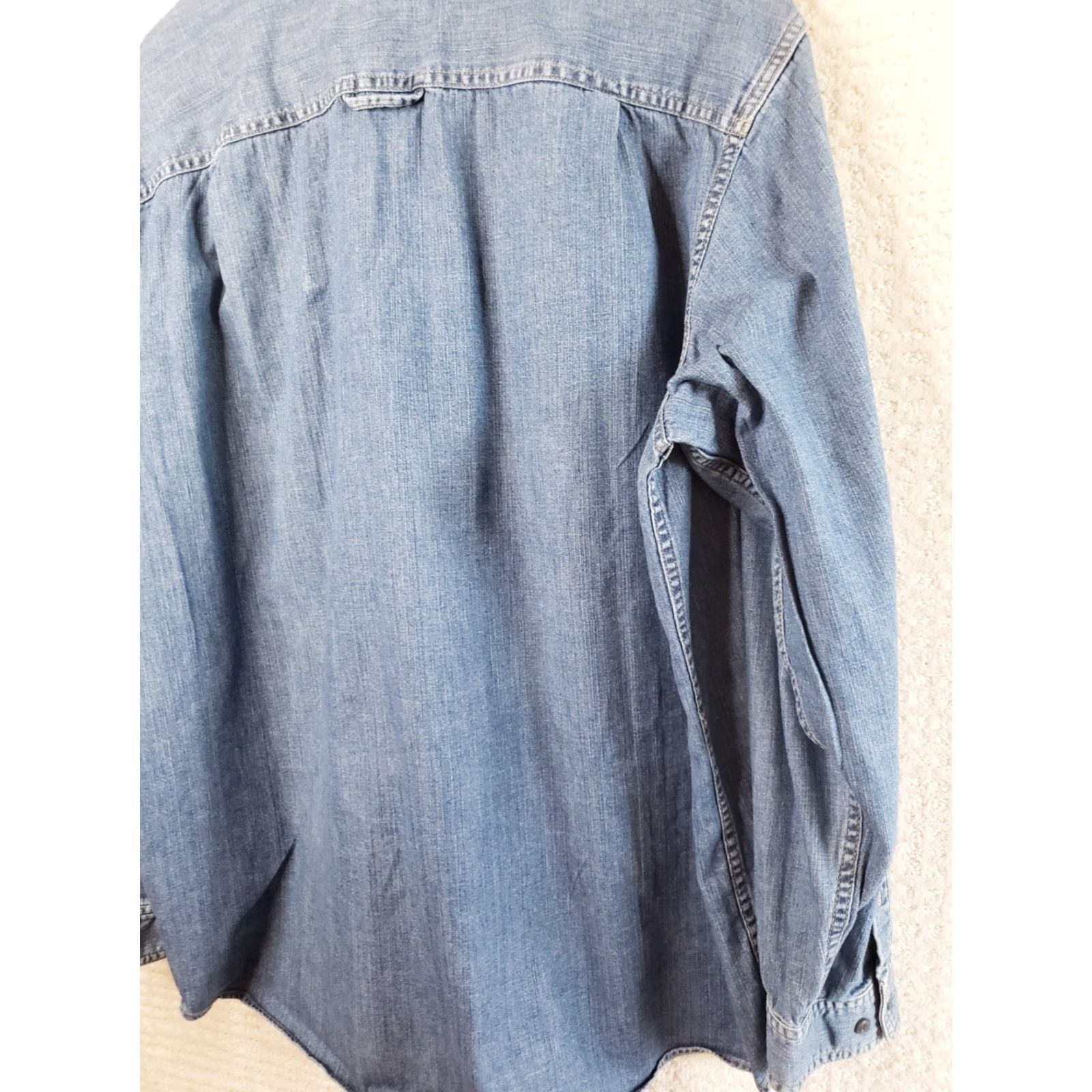 Vintage VINTAGE LL Bean Denim Button Down Shirt Long Sleeve Men's XL Reg. Pockets EUC 80s 90s Outdoor American Size US XL / EU 56 / 4 - 7 Thumbnail