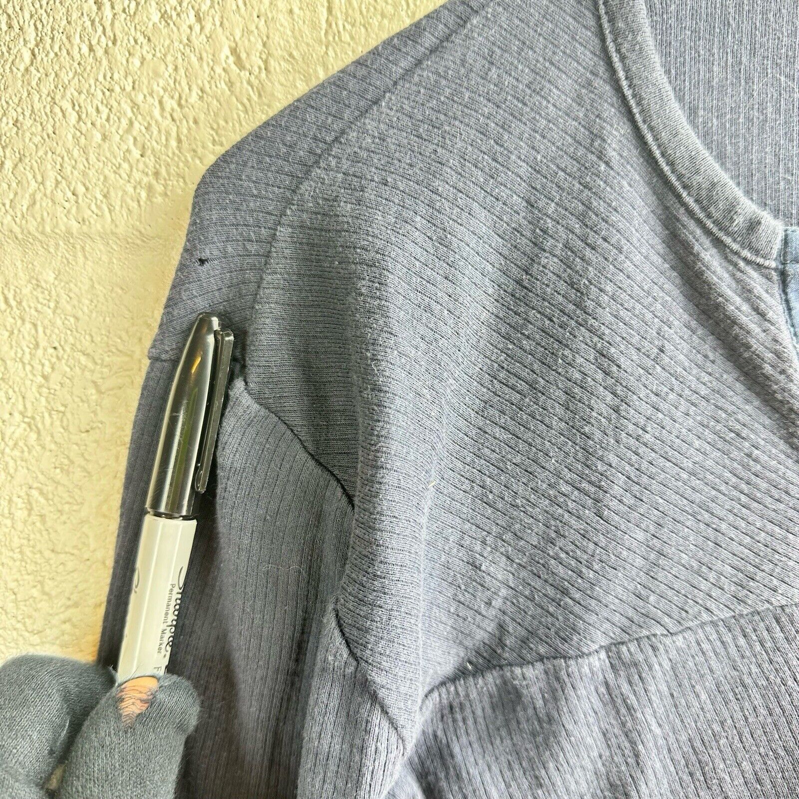 Armani Exchange Armani Exchange A/X Men's Pullover Stretch Knit Top S Blue Size US S / EU 44-46 / 1 - 4 Thumbnail