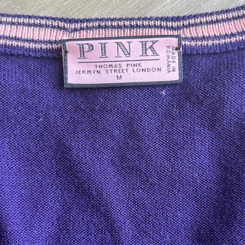 Thomas Pink Thomas Pink Purple Wool VNeck Knit Tank Top Women's Size M Size M / US 6-8 / IT 42-44 - 2 Thumbnail