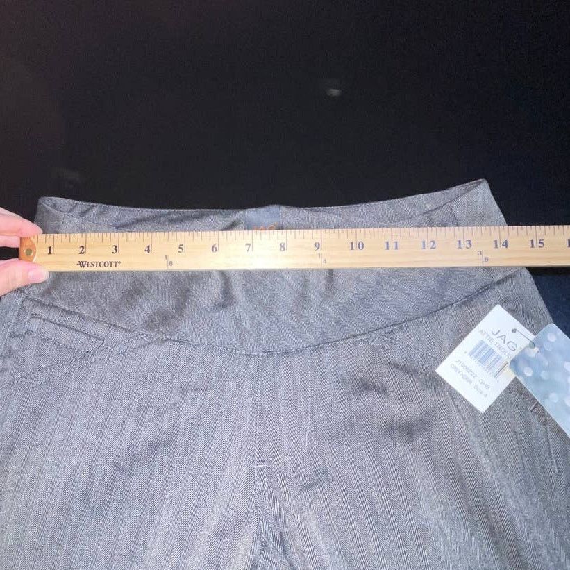 Other Jag Gray Attie Trouser Size 4 NWT Size 28" / US 6 / IT 42 - 5 Thumbnail