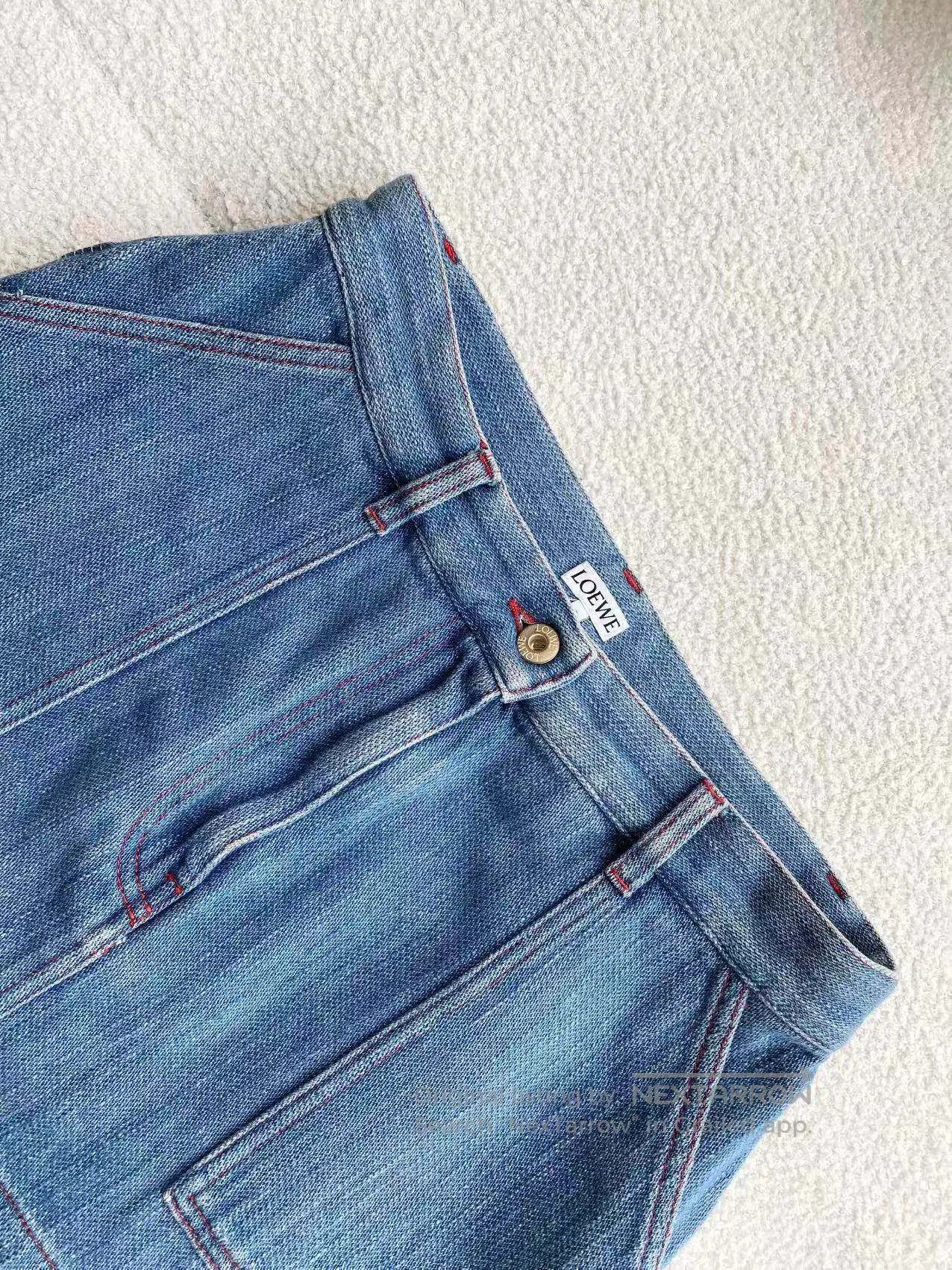 Loewe Loewe Patchwork pocket denim skirt| Size 25" / US 0 / IT 36 - 4 Thumbnail