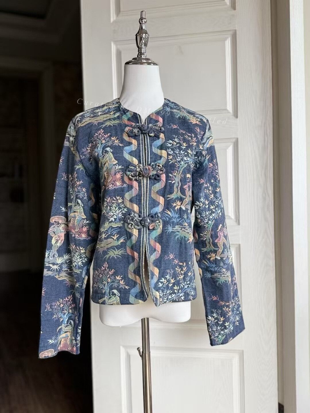Vintage Doncaster American-Made Mandarin Button Jacket Size M / US 6-8 / IT 42-44 - 1 Thumbnail