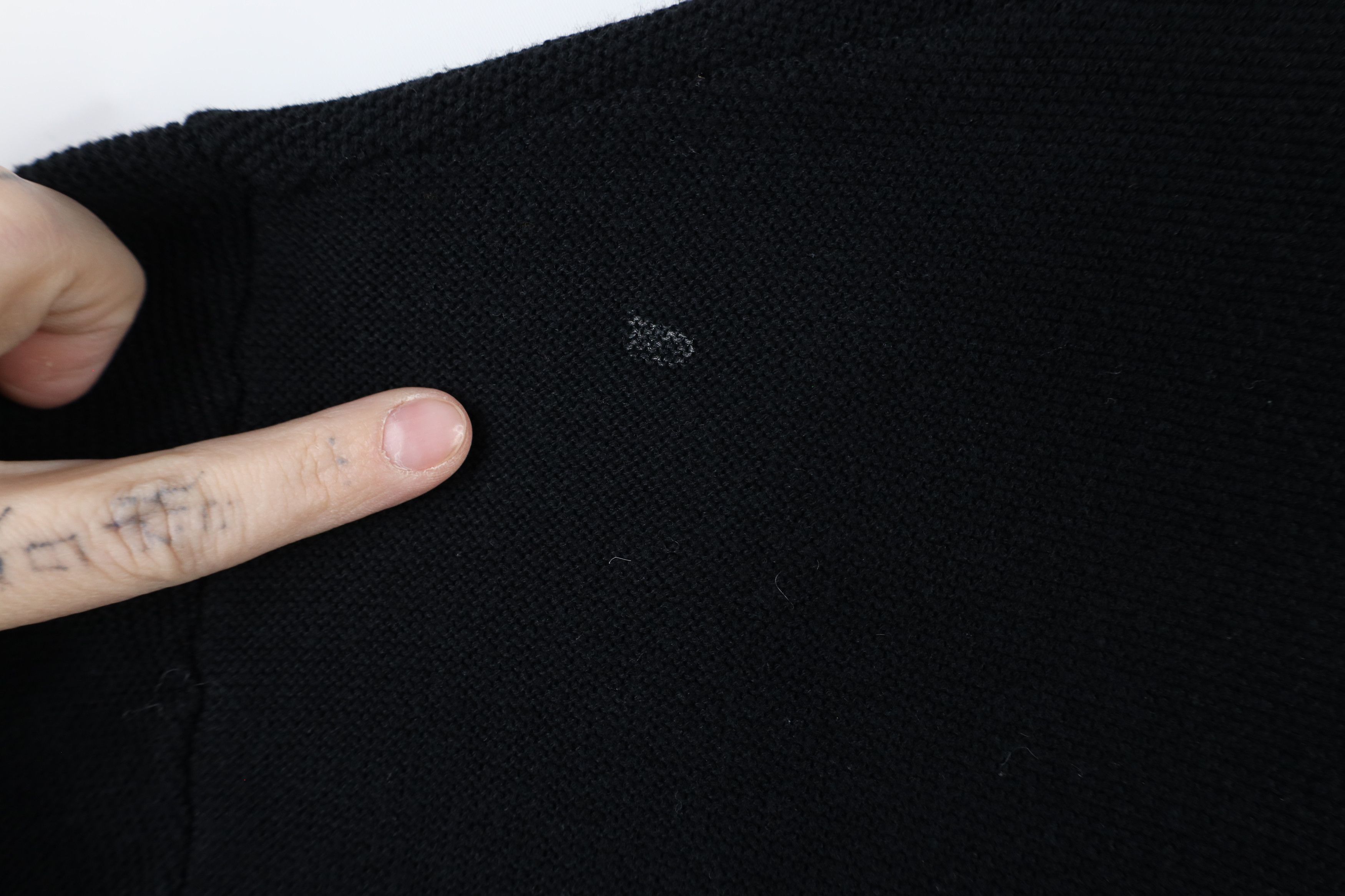 Vintage Vintage Y2K Goth Gothic Streetwear Flower Knit Sweater Black Size XL / US 12-14 / IT 48-50 - 5 Thumbnail