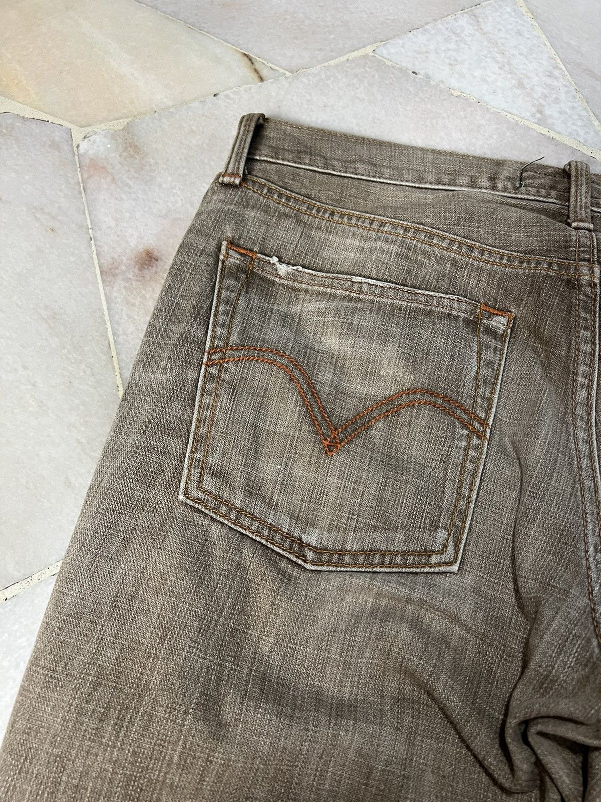 Levi's 💥BAGGY💥VINTAGE LEVIS 502 BROWN JEANS VERY RARE Size US 33 - 7 Thumbnail