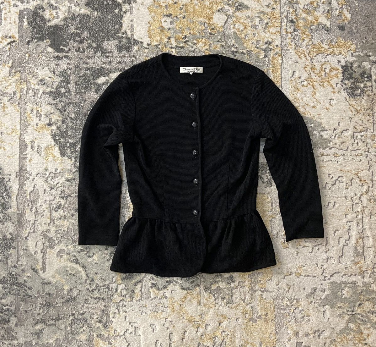 Christian Dior Monsieur RUFFLE CROPPED CARDIGAN Size M / US 6-8 / IT 42-44 - 1 Thumbnail