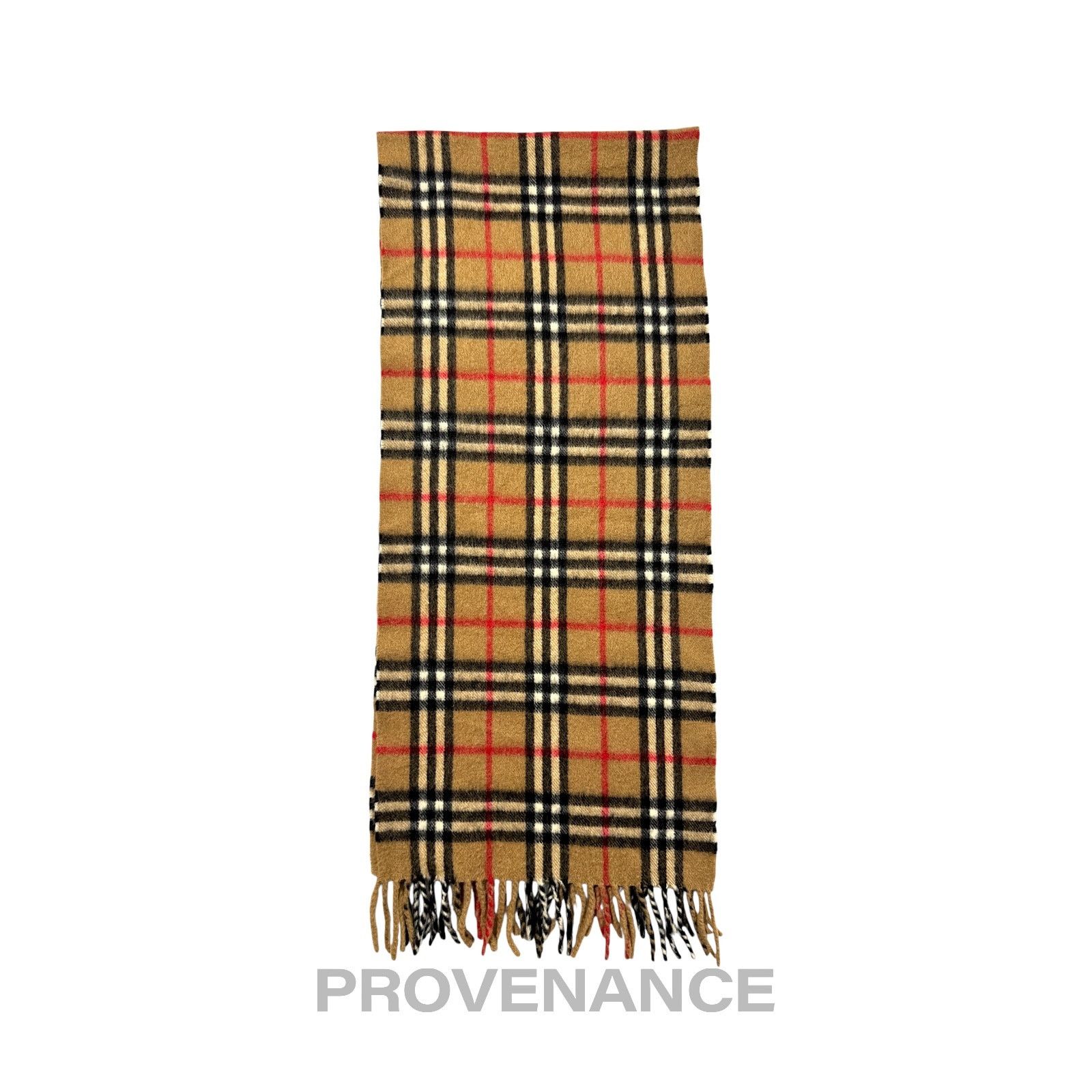 Burberry 🔴 Vintage Burberrys Scarf Nova Check 100% PURE CASHMERE Size ONE SIZE - 3 Thumbnail