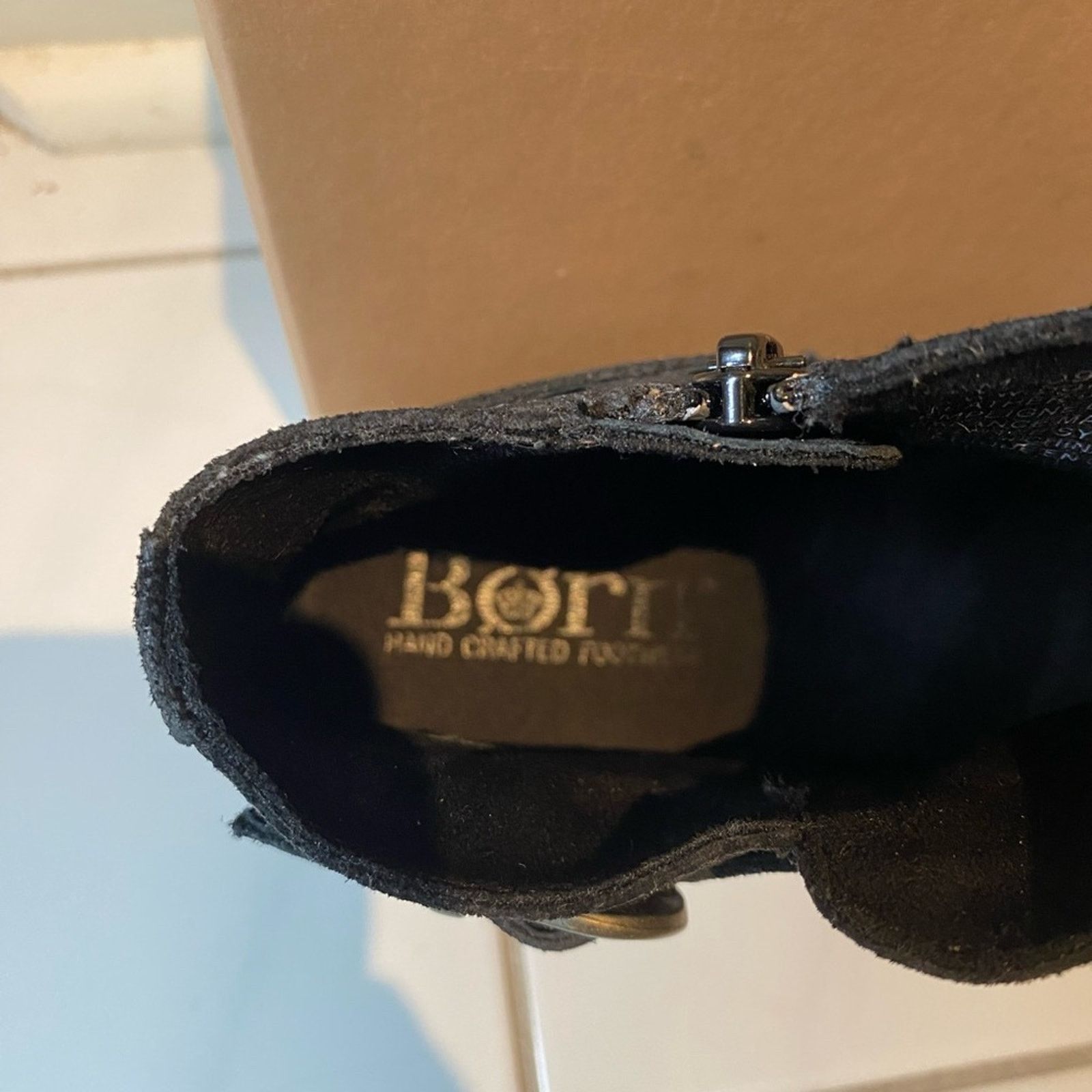 Born BNWT BORN Ankle Bootie In Black Suede Size 6 NEW #F31609 Size US 6 / IT 36 - 5 Thumbnail
