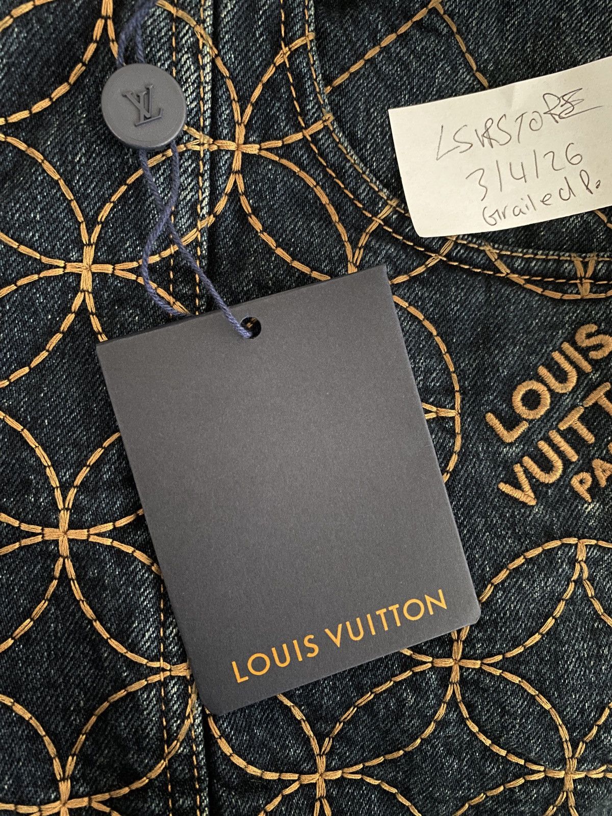 Louis Vuitton × Nigo Louis Vuitton x Nigo Embroidered Workwear shorts 1AILV7 30 Size US 30 / EU 46 - 10 Thumbnail