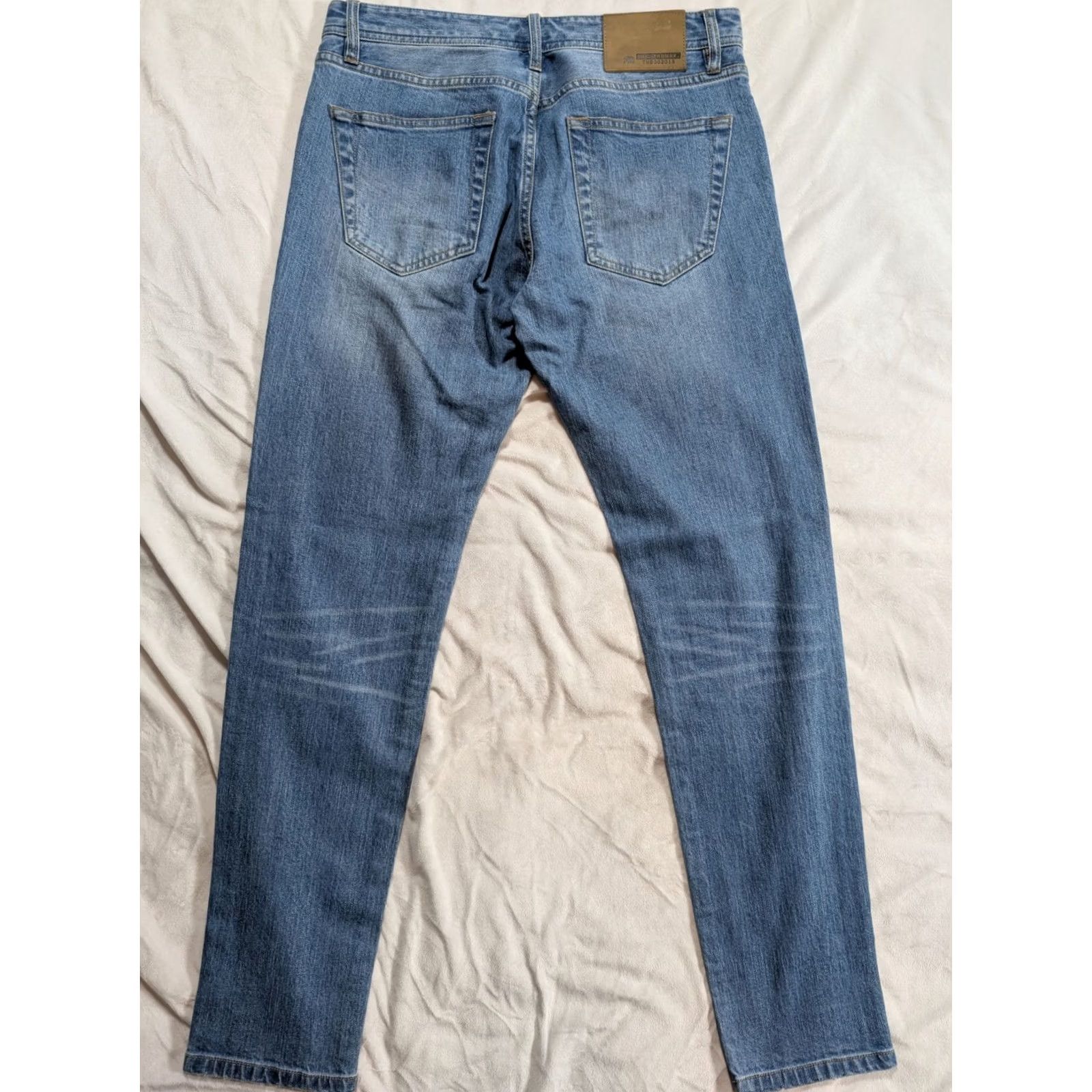 Vintage VINTAGE The Normal Brand Jeans Men 30x31 Slim Straight Light Wash Whisker Denim Blue 5-Pocket Mens Size US 30 / EU 46 - 6 Thumbnail