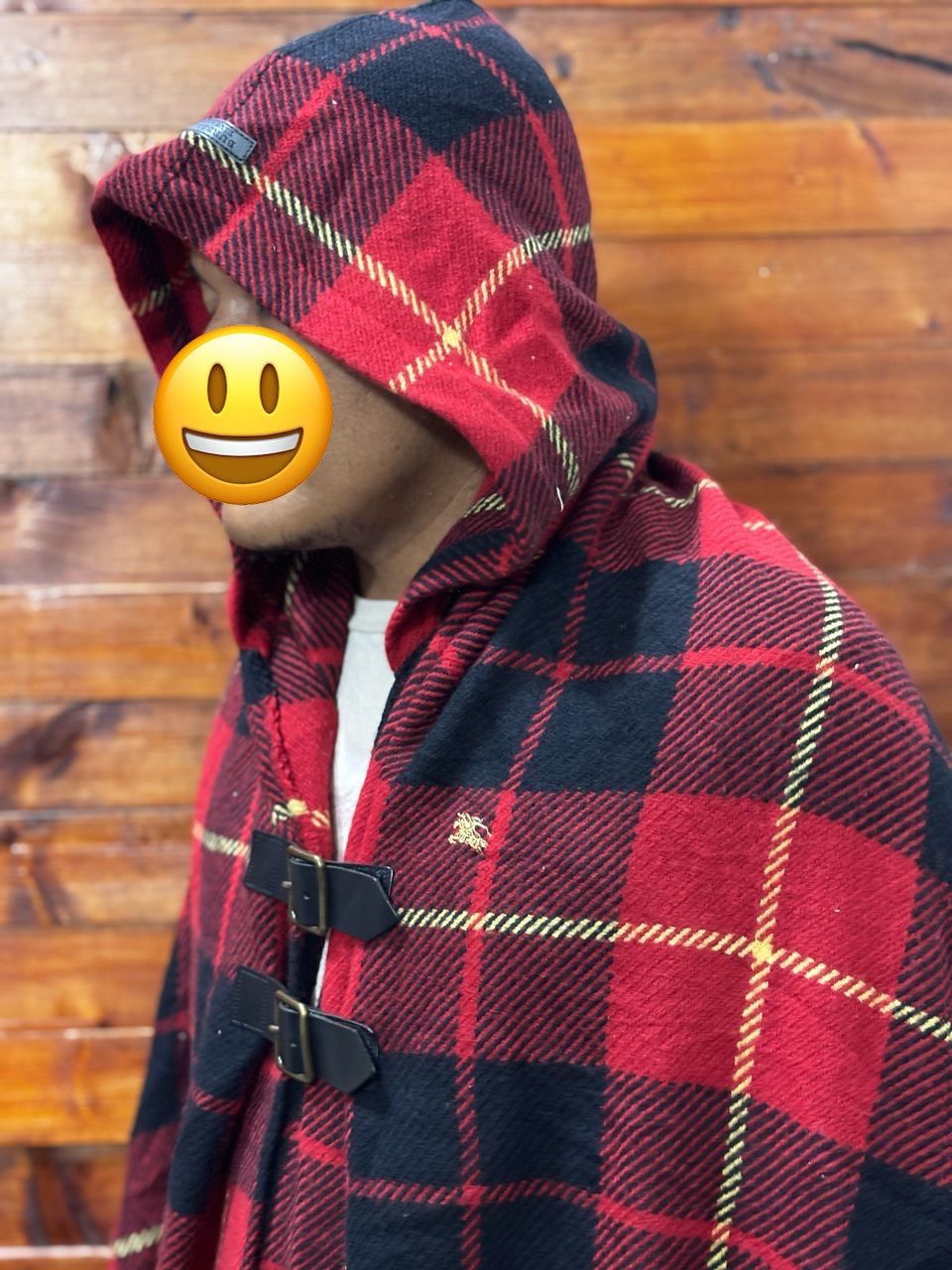 Burberry Offernow🔥Vintage burberry blue label hooded wool scarf Size ONE SIZE - 4 Thumbnail