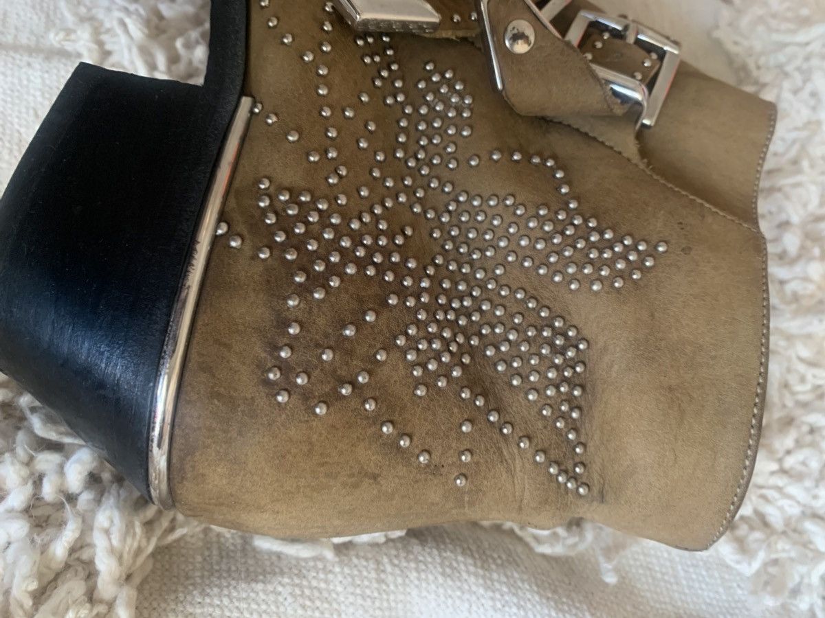 Chloe Chloe Suzanna wester cowboy ankle boot 7 studded beige suede Size US 7 / IT 37 - 11 Thumbnail