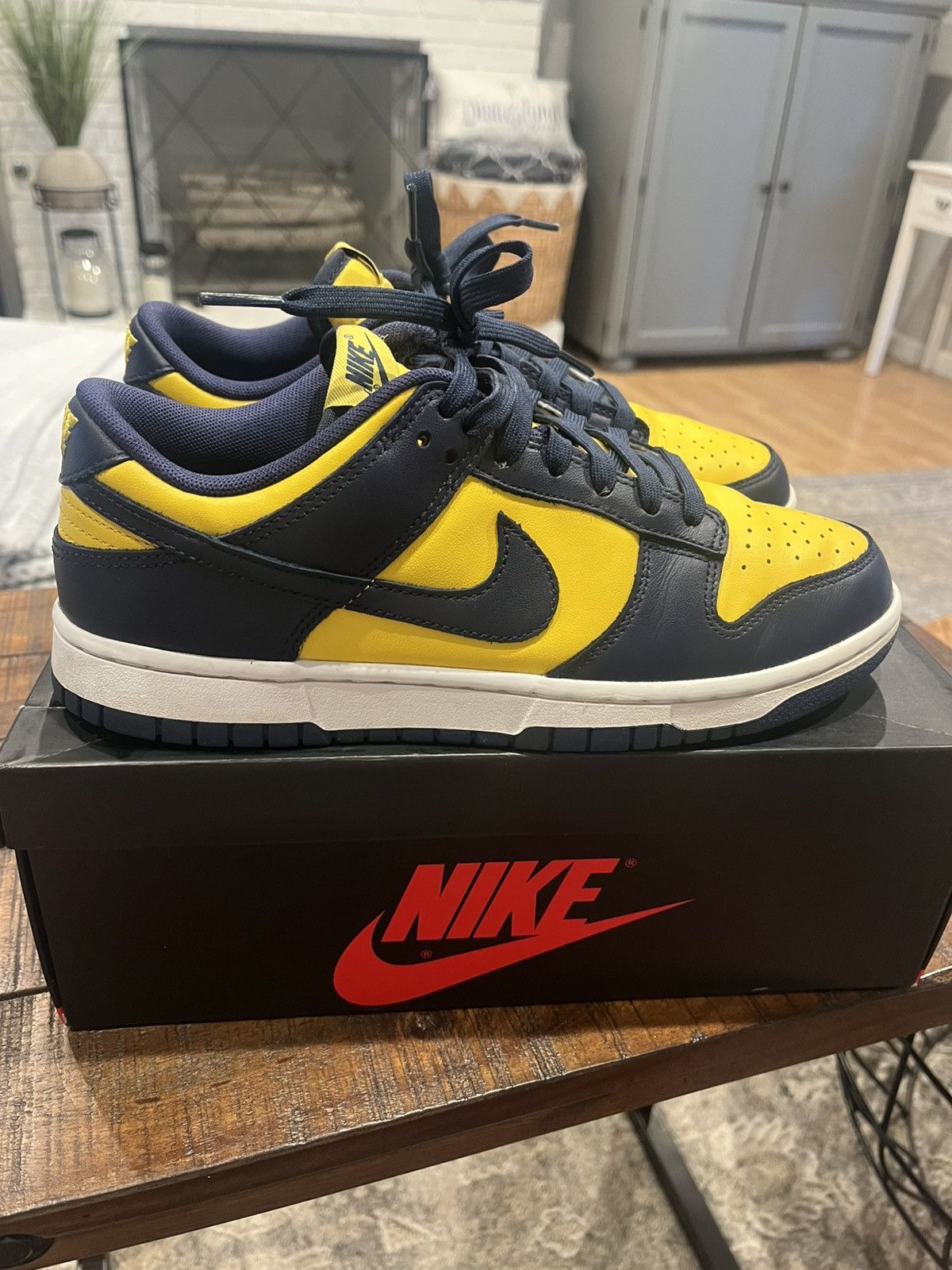 Nike Nike Dunk Low “Michigan” size 8 Size US 8 / EU 41 - 1 Thumbnail