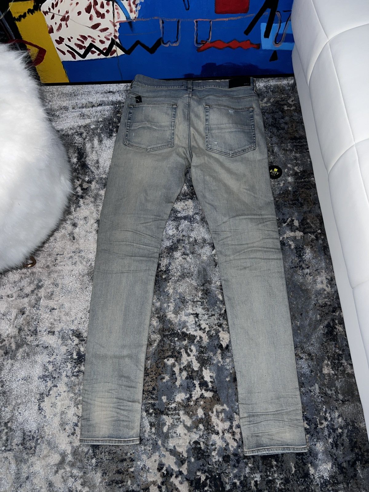 Amiri Amiri sky blue patch mx1 jeans 32 Size US 32 / EU 48 - 3 Thumbnail