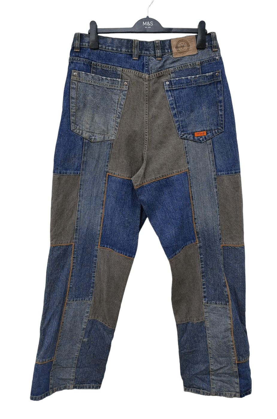 Japanese Brand 💥LAST CALL💥 Varcity Reconstructed Denim Size US 36 / EU 52 - 2 Thumbnail