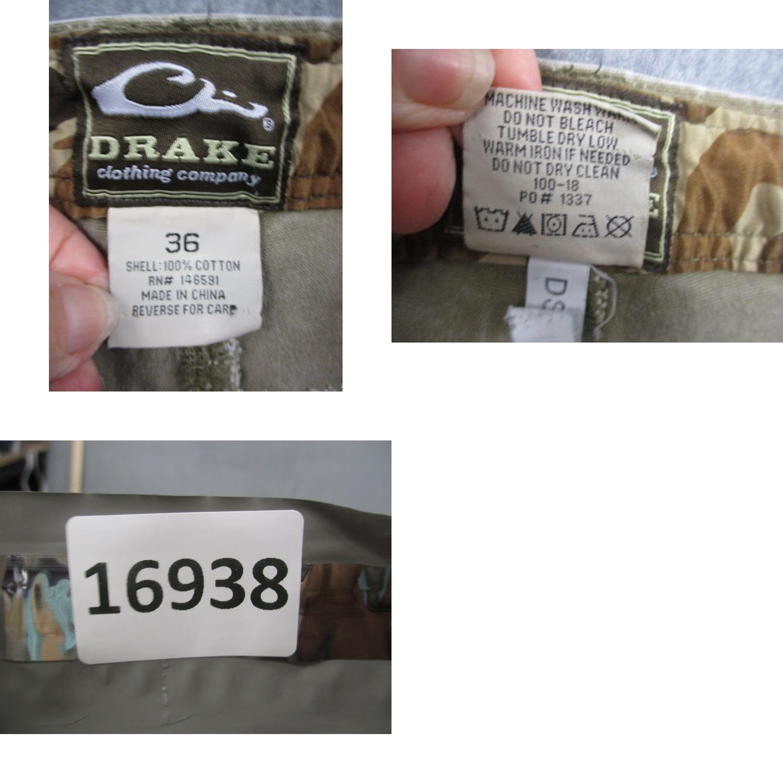 Vintage Drake Pants Mens 36 Khaki Outdoor Hiking Workwear Adjustable Cuffs Zip Pocket Size US 36 / EU 52 - 9 Thumbnail