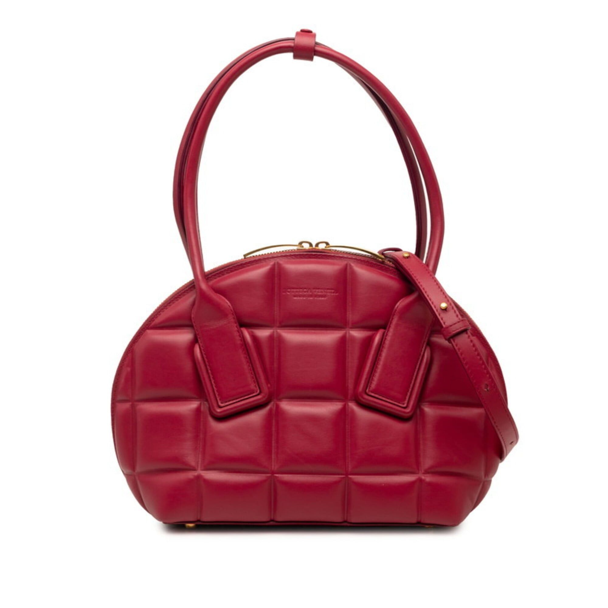 Bottega Veneta Bottega Veneta The Swoop Handbag Shoulder Bag 2-Way Red Leather Women's BOTTEGAVENETA Size ONE SIZE - 1 Thumbnail