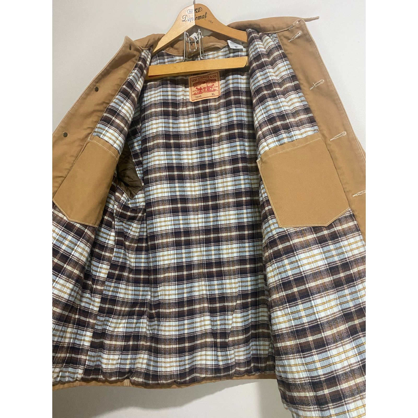 Levi's Levis Canvas Blanket Flannel Lined Chore Barn Coat XL Tan Size US XL / EU 56 / 4 - 5 Thumbnail