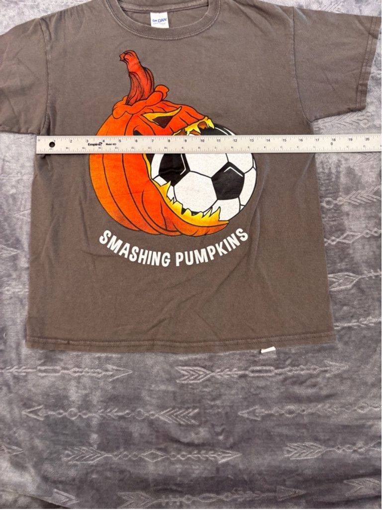 Gildan Men's Gildan T-shirt Size M Brown Smashing Pumpkins Size US M / EU 48-50 / 2 - 2 Thumbnail