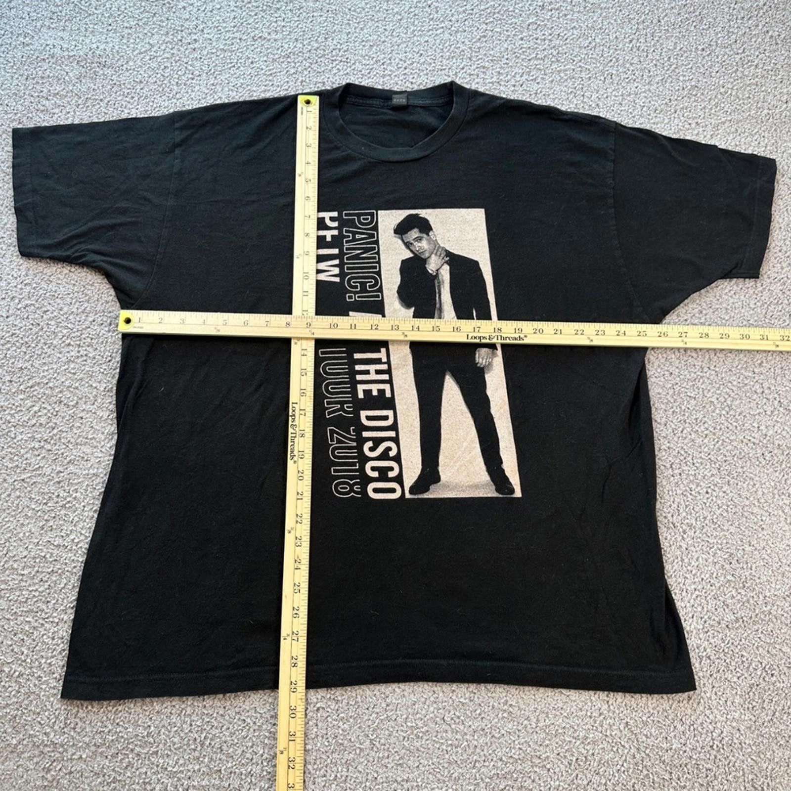 Tultex Panic! At The Disco PFTW Tour 2018 Mens XXL Black T-Shirt Size US XXL / EU 58 / 5 - 2 Thumbnail