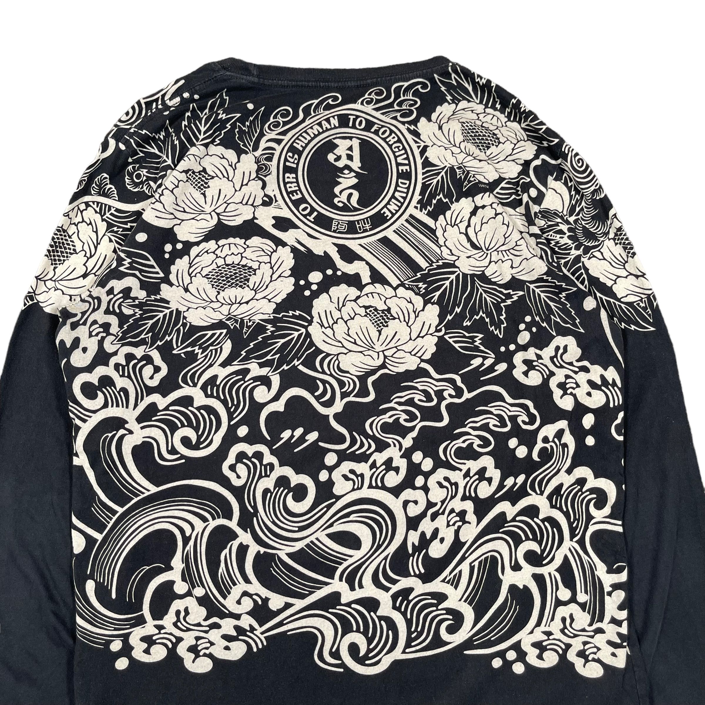 Japanese Brand Sukajan Tattoo Yakuza Punk Overprint Shirt Size US L / EU 52-54 / 3 - 4 Thumbnail