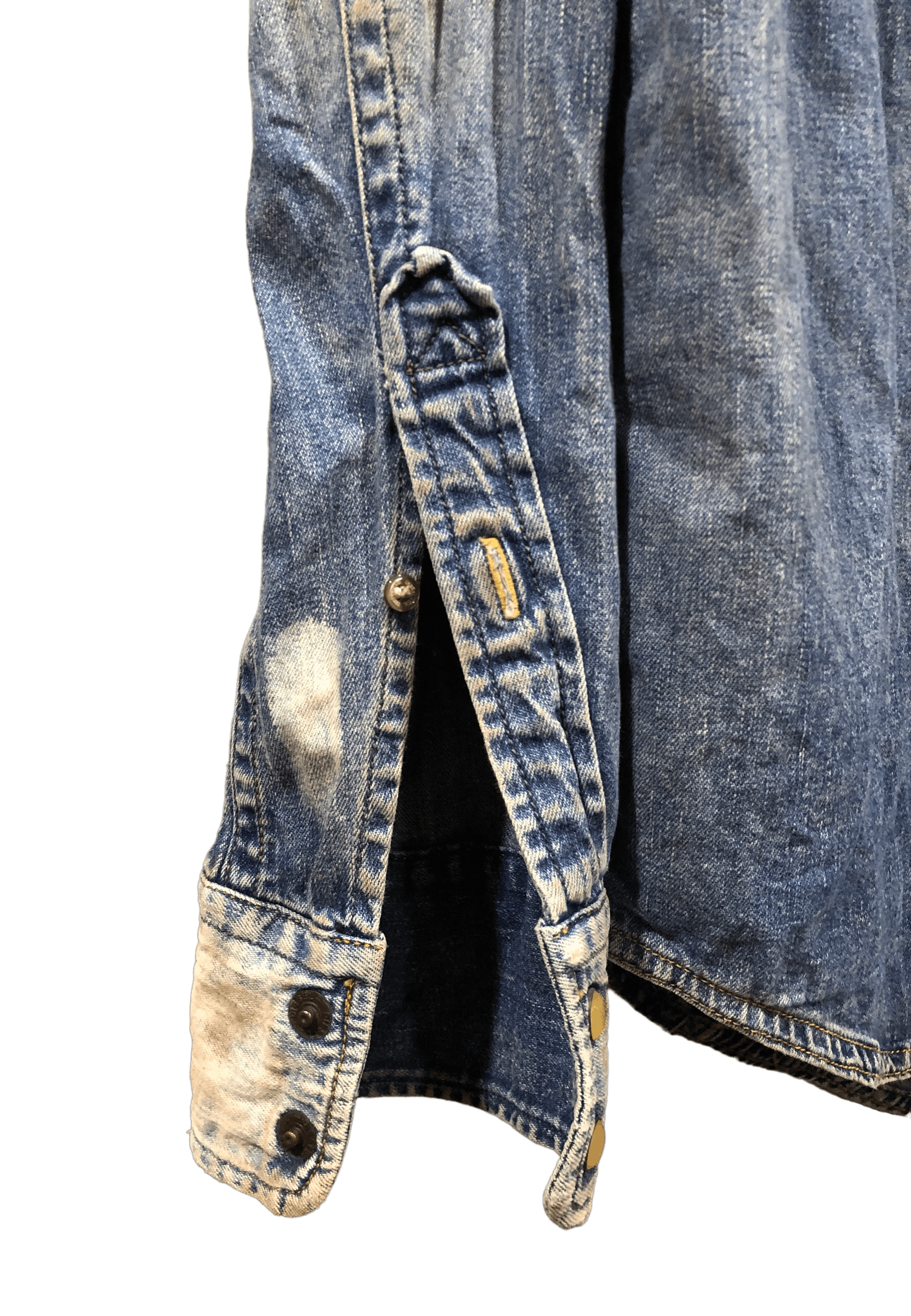 Diesel Vintage Diesel Industry Paint Splattered Denim Western Shirt Size US S / EU 44-46 / 1 - 10 Thumbnail