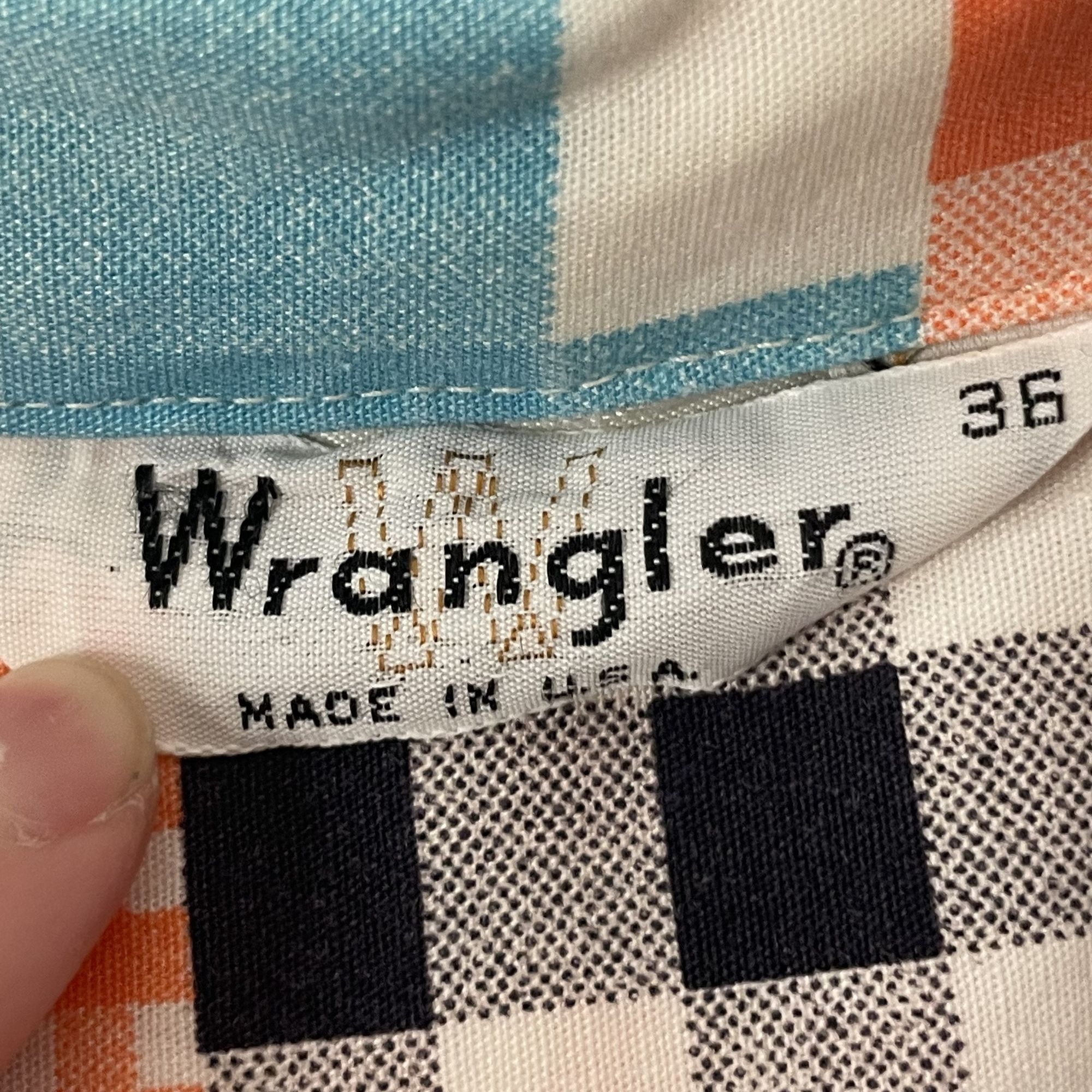 Wrangler Vtg Wrangler Patchwork PLAID BoHo Western Butterfly Collar Size M / US 6-8 / IT 42-44 - 4 Thumbnail