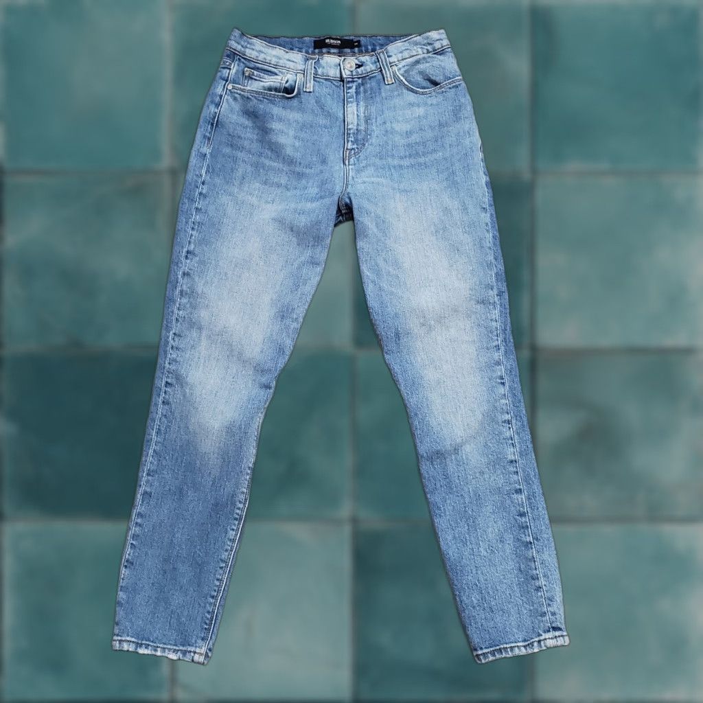 Hudson Hudson Bettie Taper Jeans Womens 26 Blue Light Wash Mid Rise Ankle Denim 28x26.5 Denim Cotton Spandex 5-Pocket Regular N/A Size 26" / US 2 / IT 38 - 1 Thumbnail