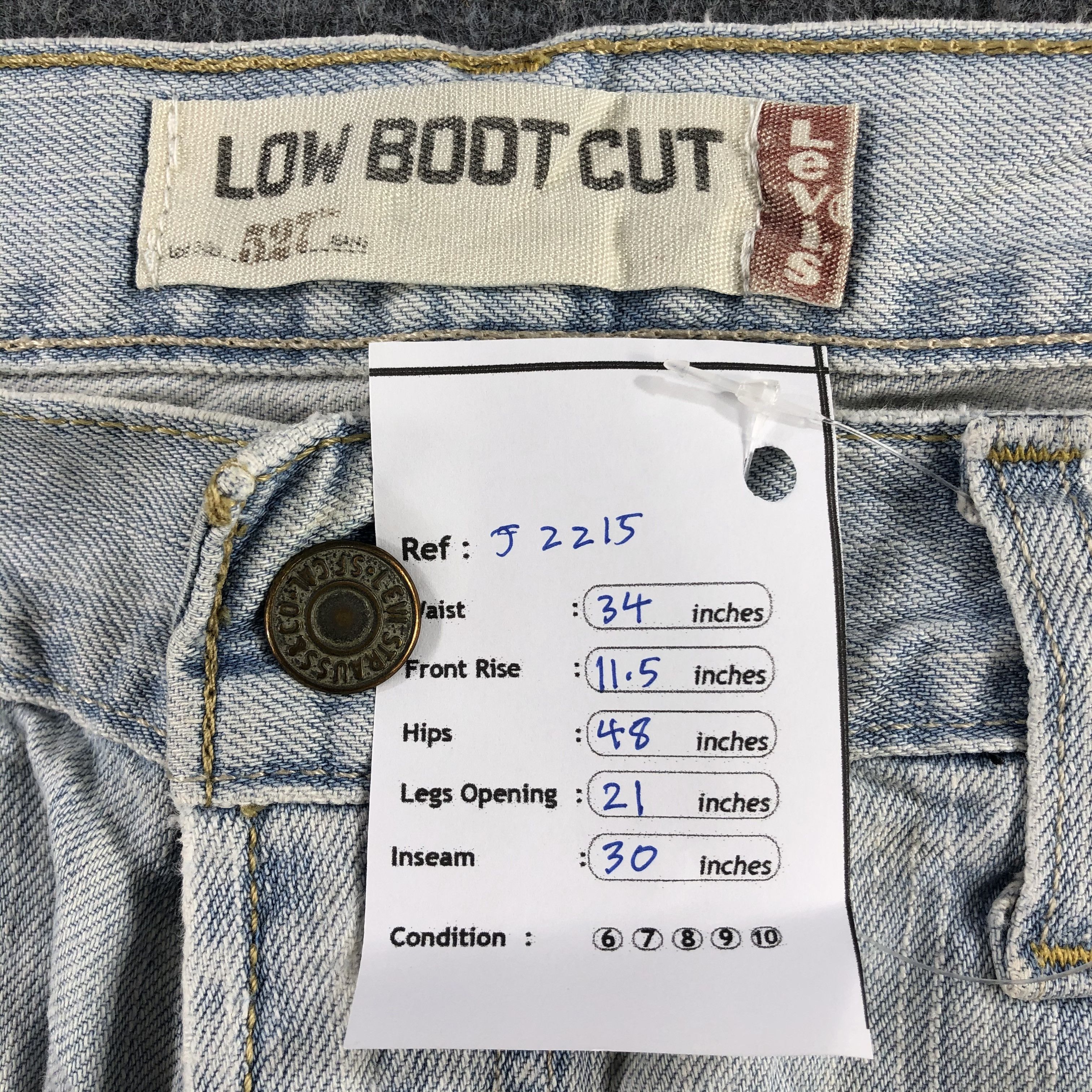 Levi's Vintage Light Wash Levis 527 Flare Jeans-J2215 Size US 34 / EU 50 - 13 Thumbnail