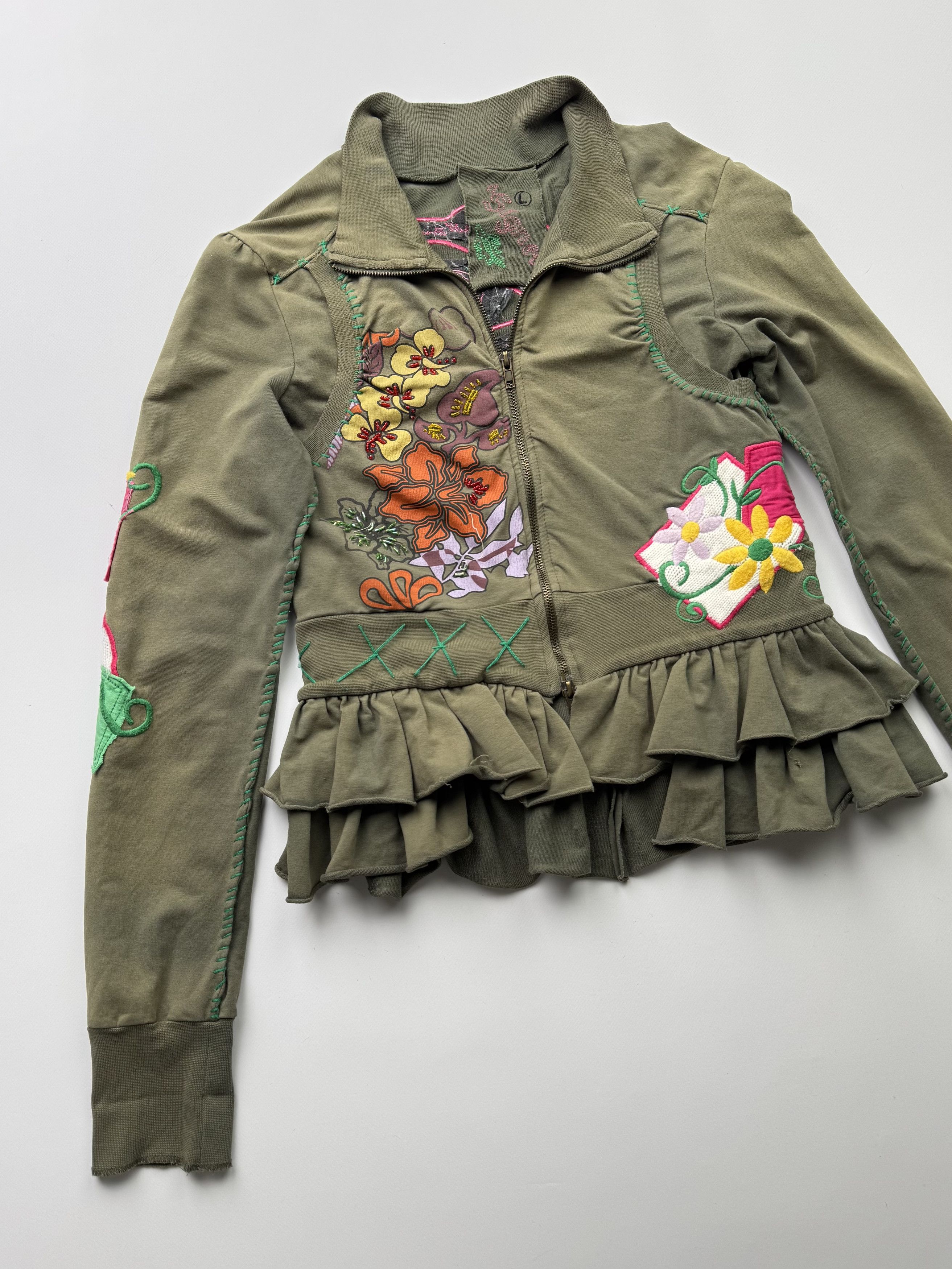 Vintage Vintage Cropped Jacket B127 E2(V446) Size L / US 10 / IT 46 - 2 Thumbnail