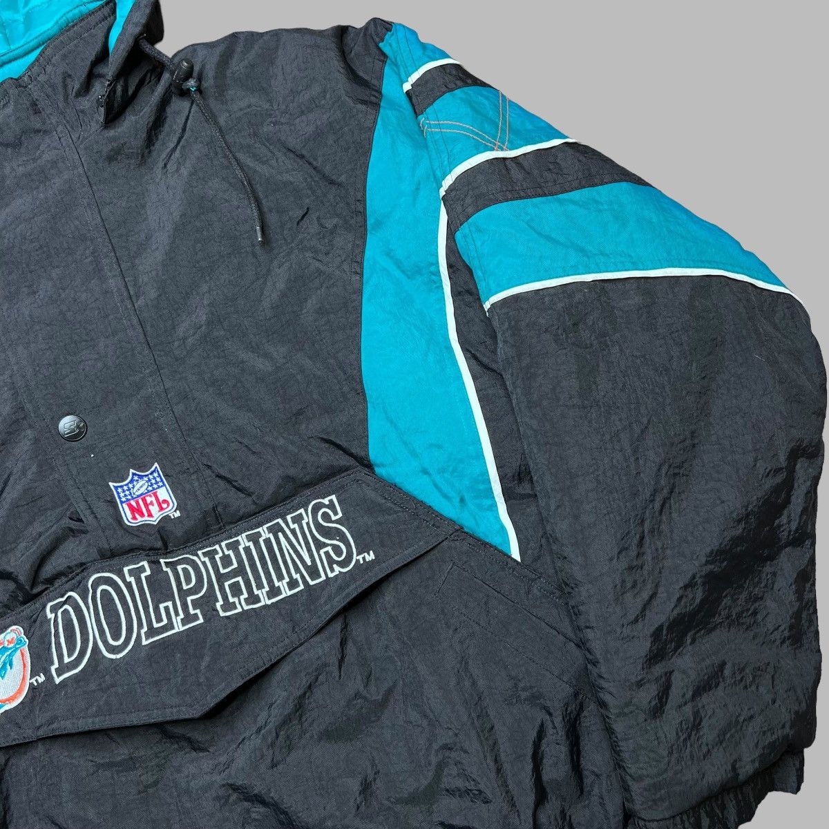 NFL × Starter × Vintage Vintage 1990s NFL Miami Dolphins Starter Puffer Jacket Size US L / EU 52-54 / 3 - 19 Thumbnail