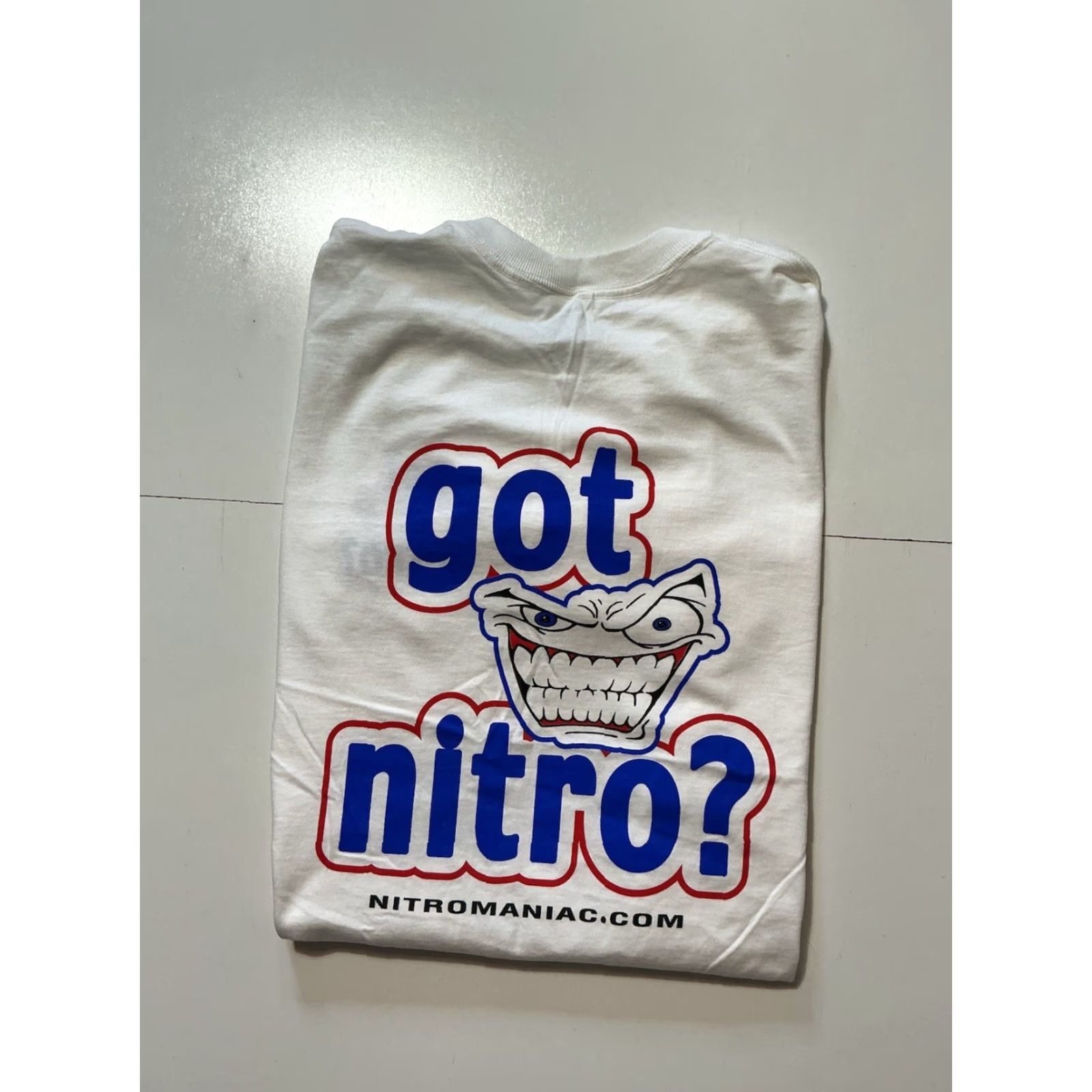Fruit Of The Loom VINTAGE Nitro Maniac “Got Nitro?” Racing Pit Crew White Graphic S/S T-Shirt XL Mens Shirt Size US XL / EU 56 / 4 - 2 Thumbnail